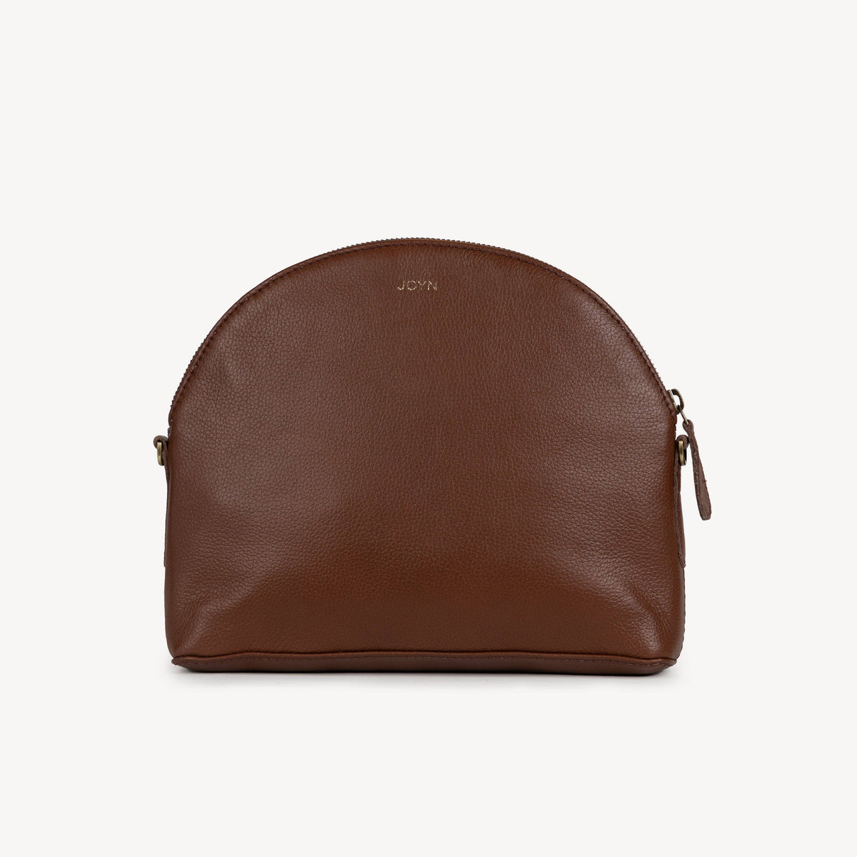 Pebbled Leather Halfmoon Crossbody- Assorted Colors