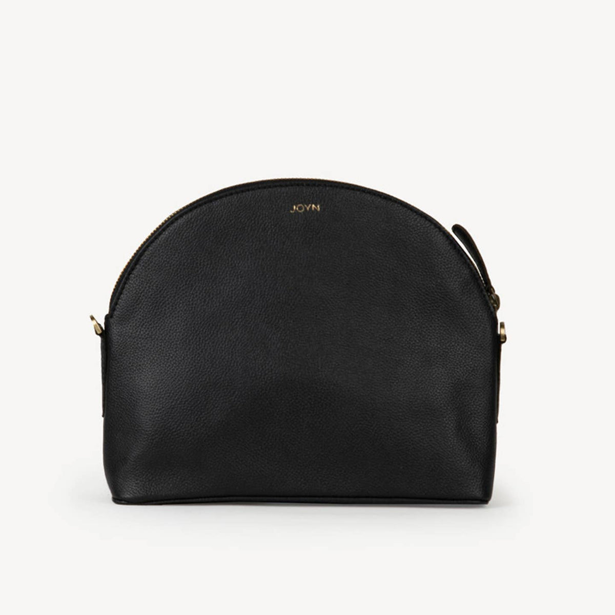 Pebbled Leather Halfmoon Crossbody- Assorted Colors