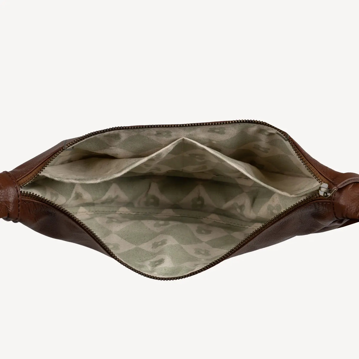 Pebbled Leather Moon Sling Bag- Assorted Colors
