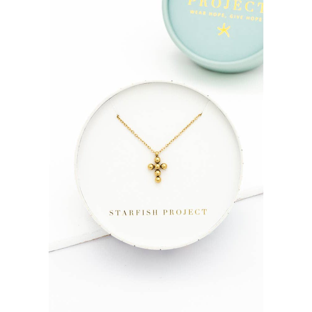 Perfect Harmony Gold Cross Necklace