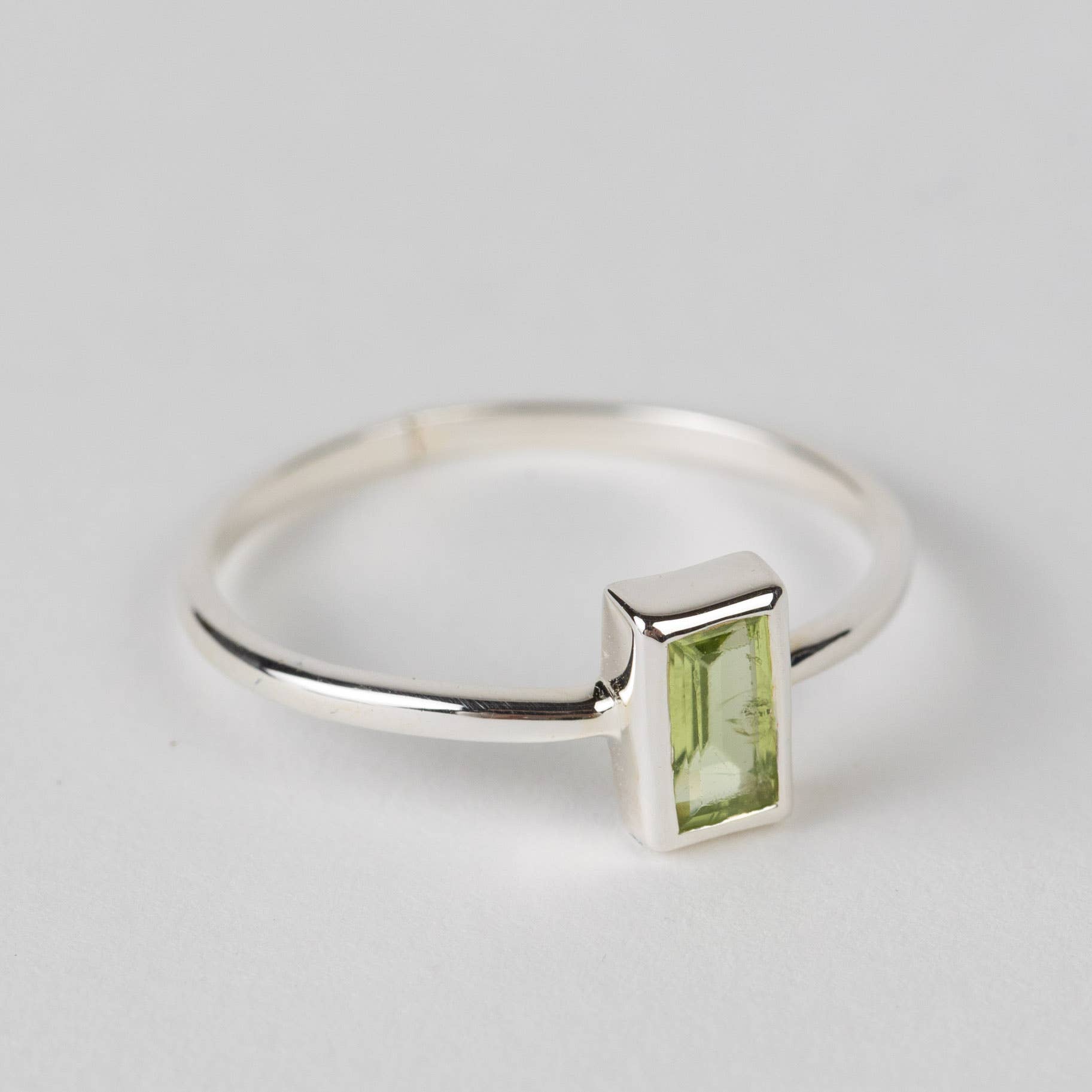 Peridot Silver Ring