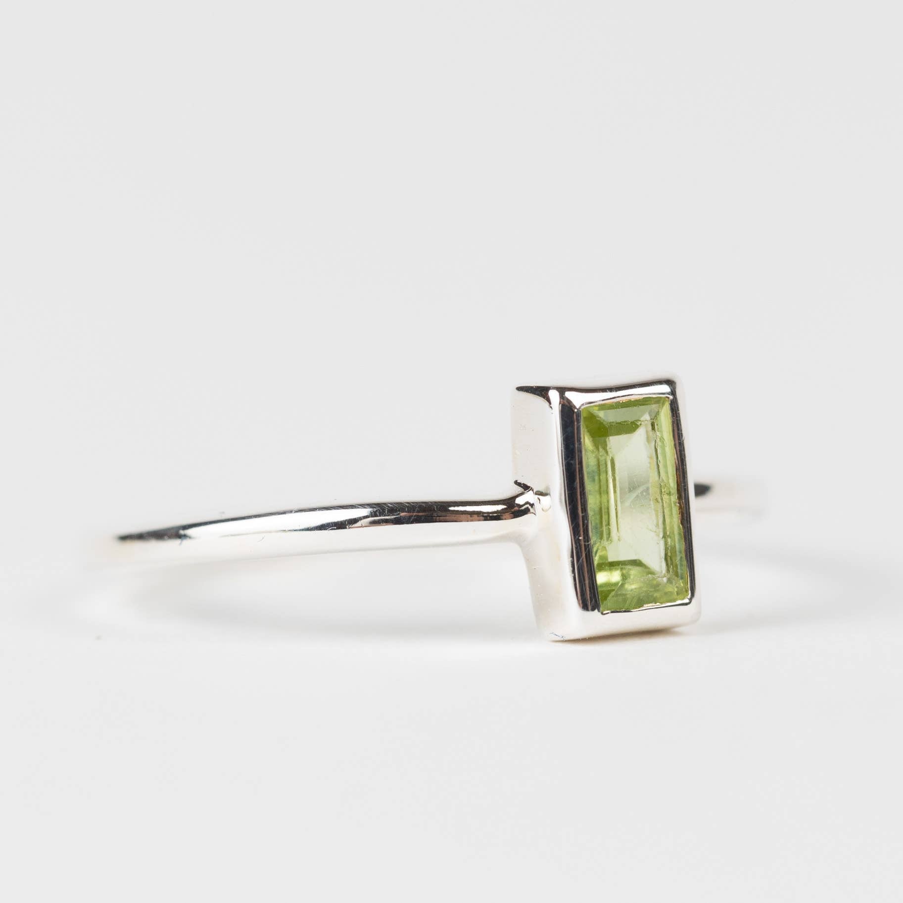 Peridot Silver Ring