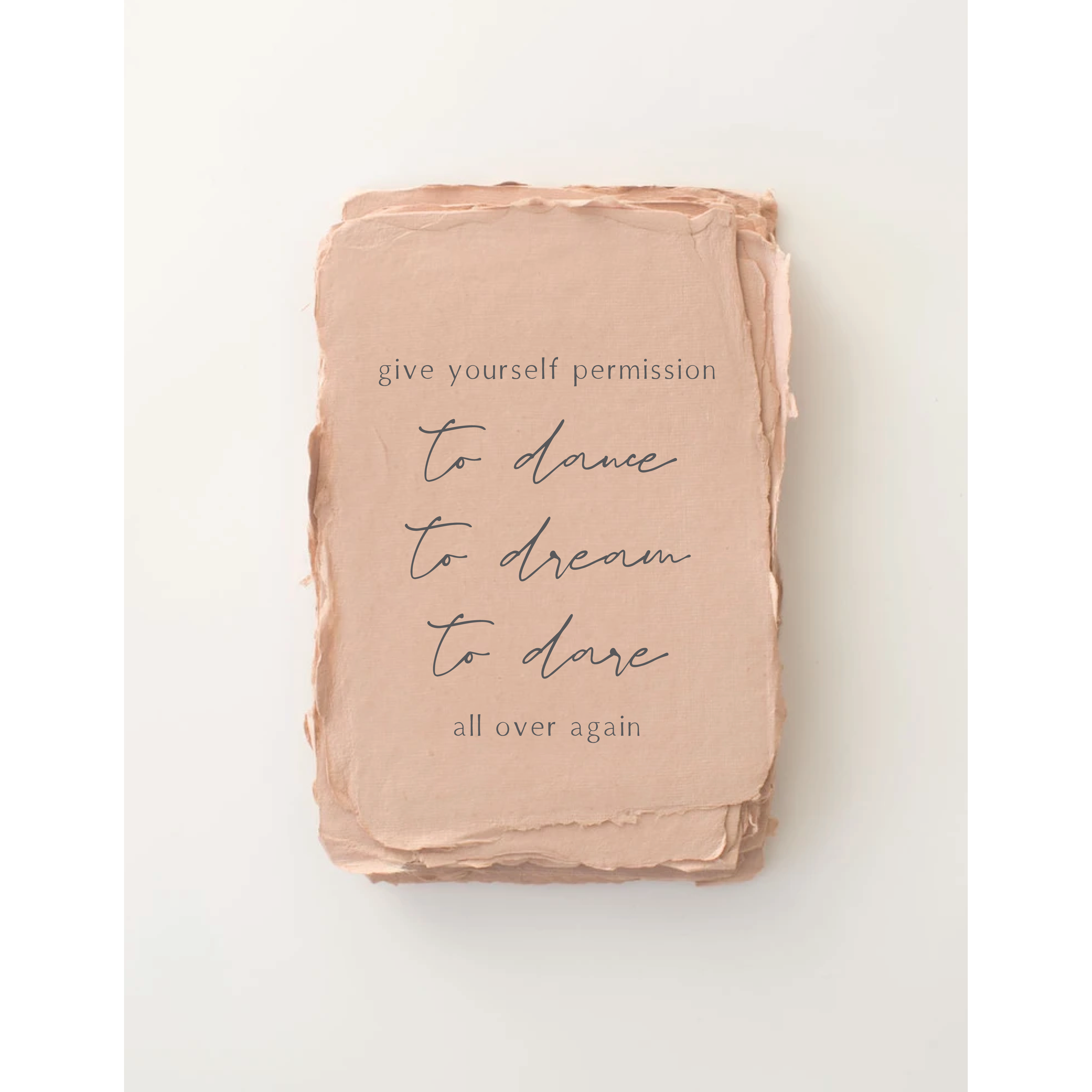 "Permission to Dance, Dream, Dare" Encouraging Greeting Card