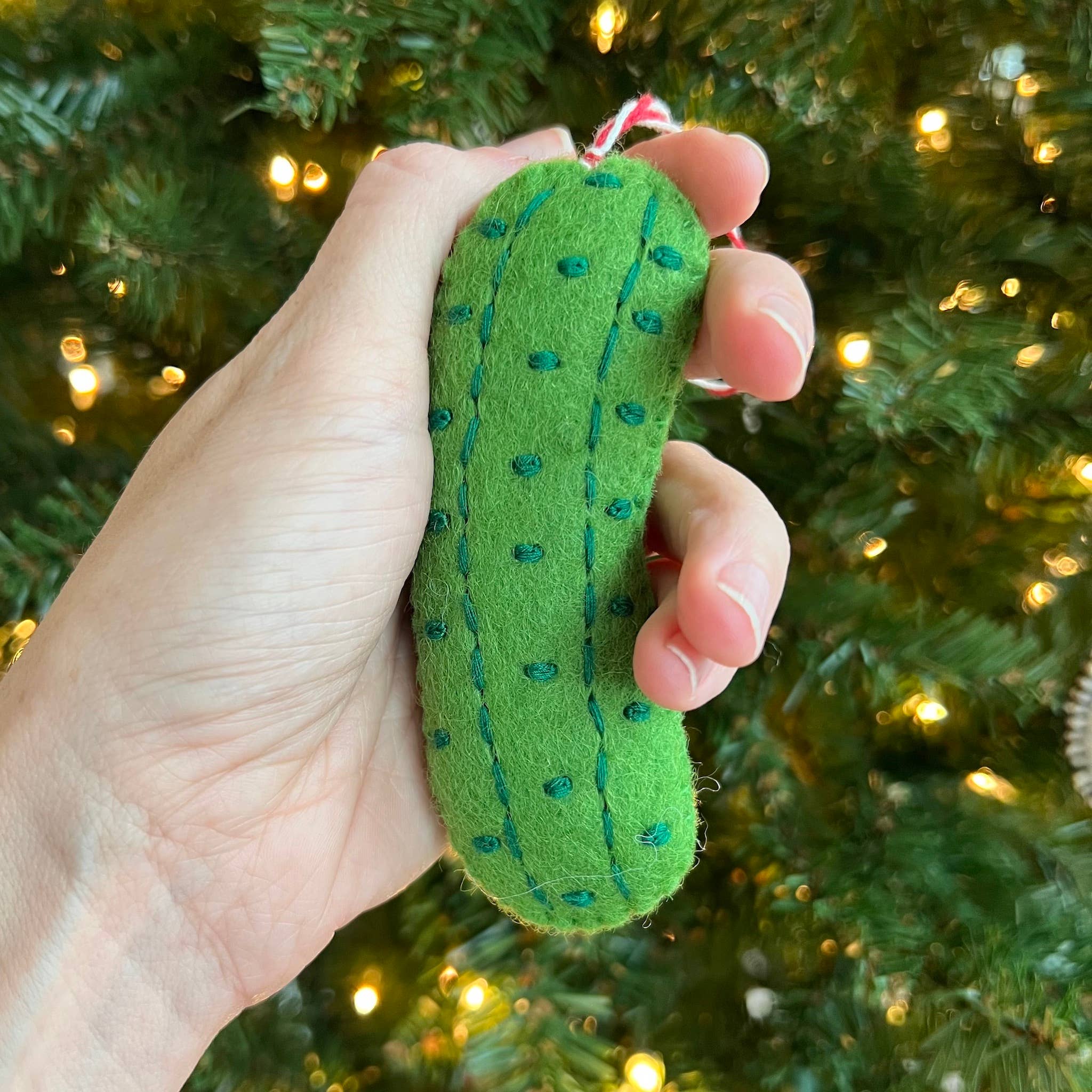 Pickle Felt Wool Ornament