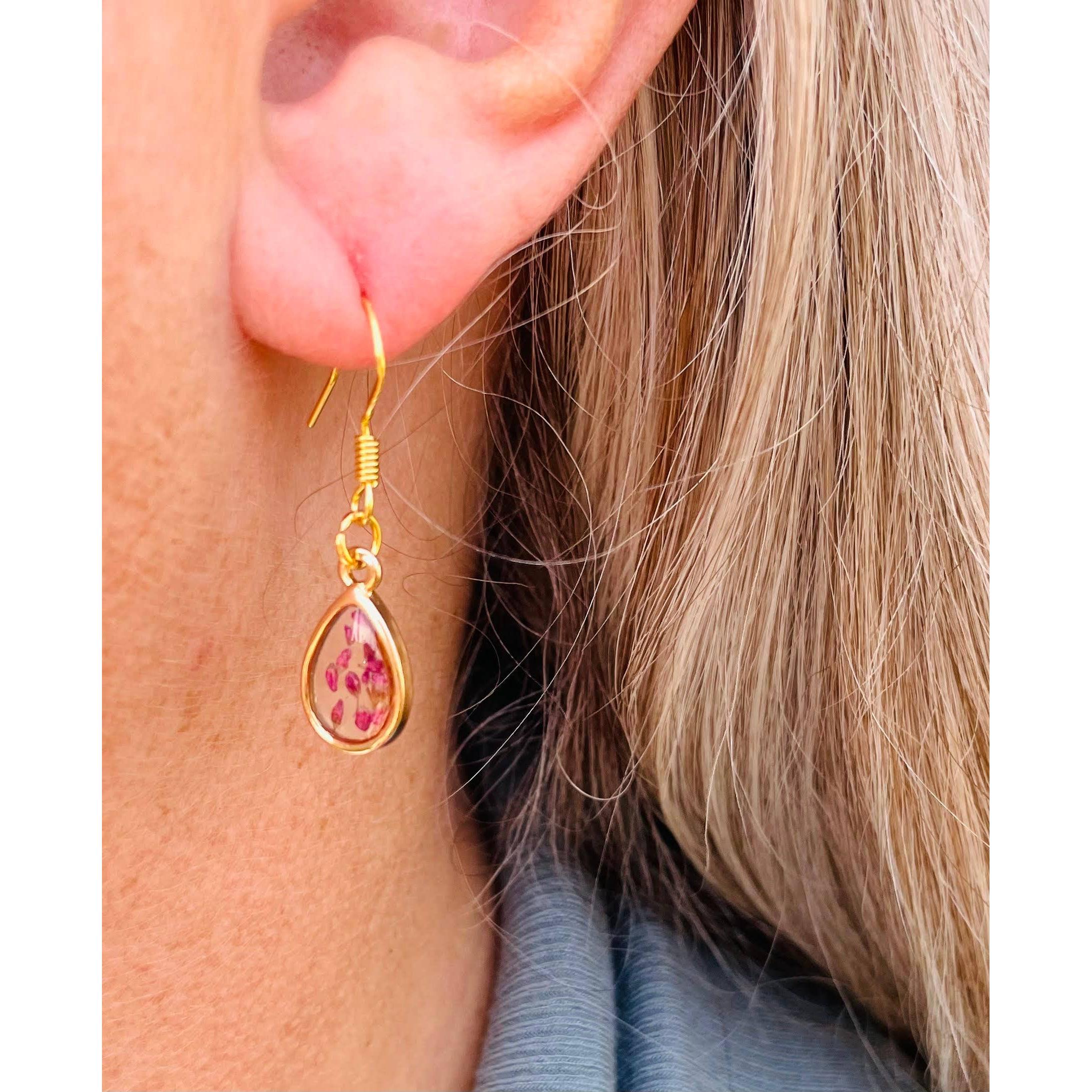 Pink Bud Earrings