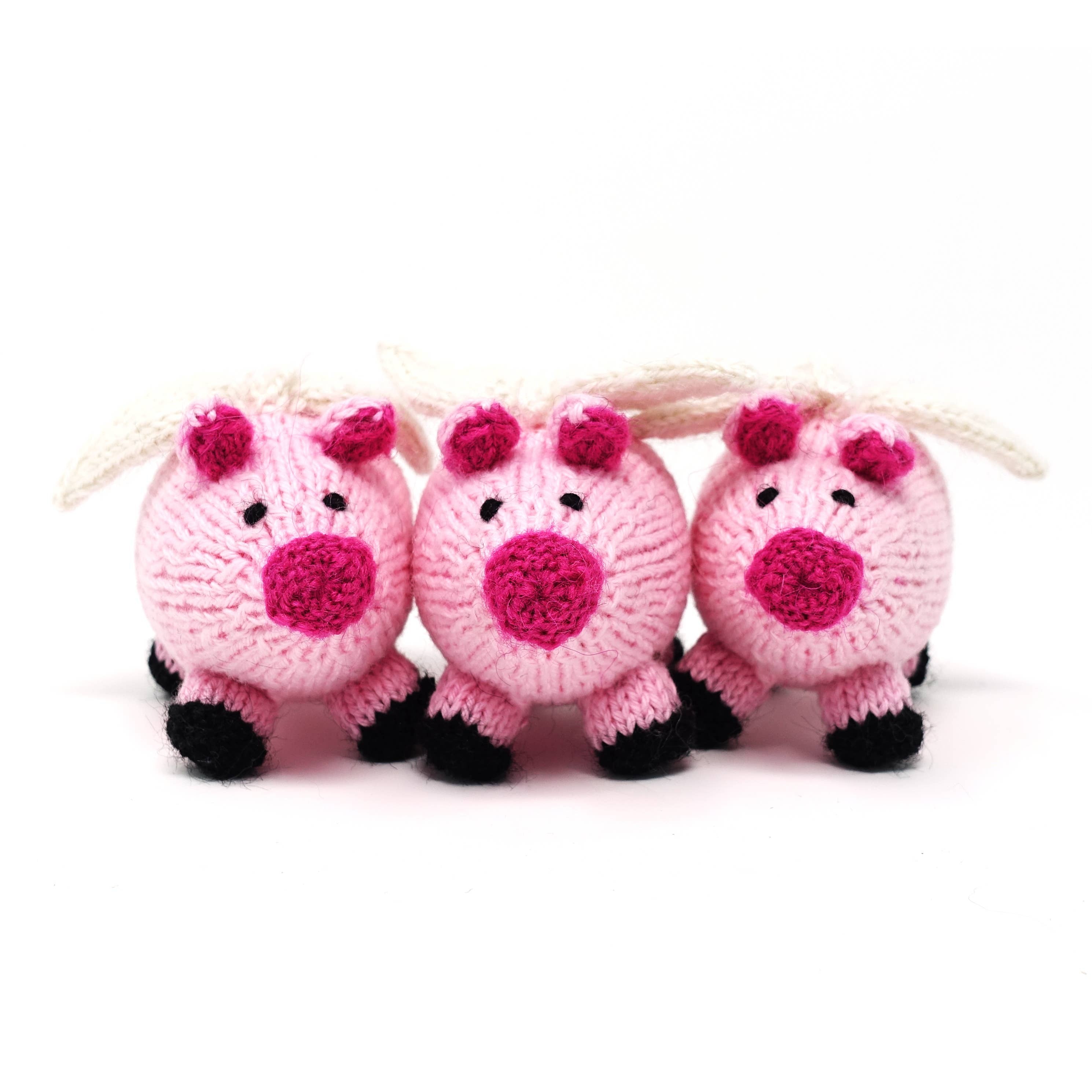 Pink Flying Pigs Ornament- Sold Individually