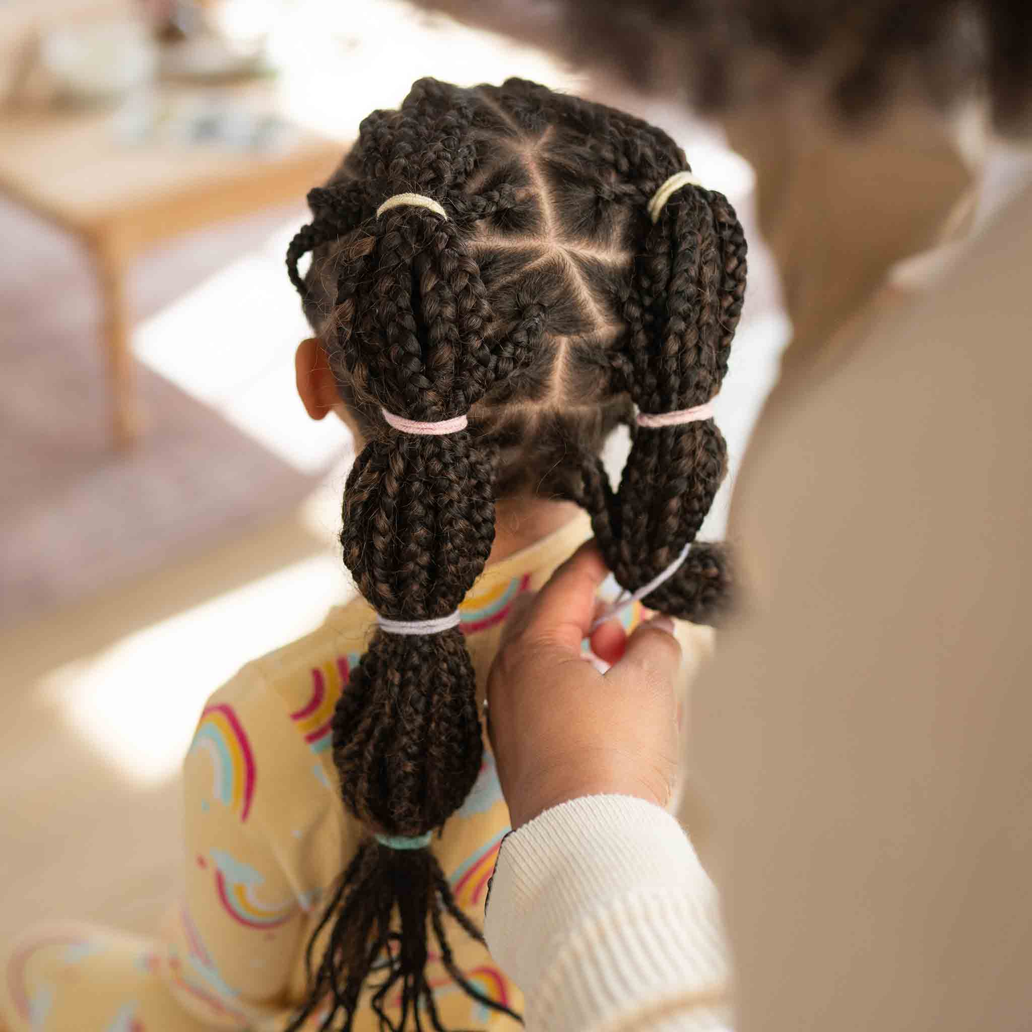 Plastic-free Round Hair Ties - Mini 6-pack - Pastel Blooms