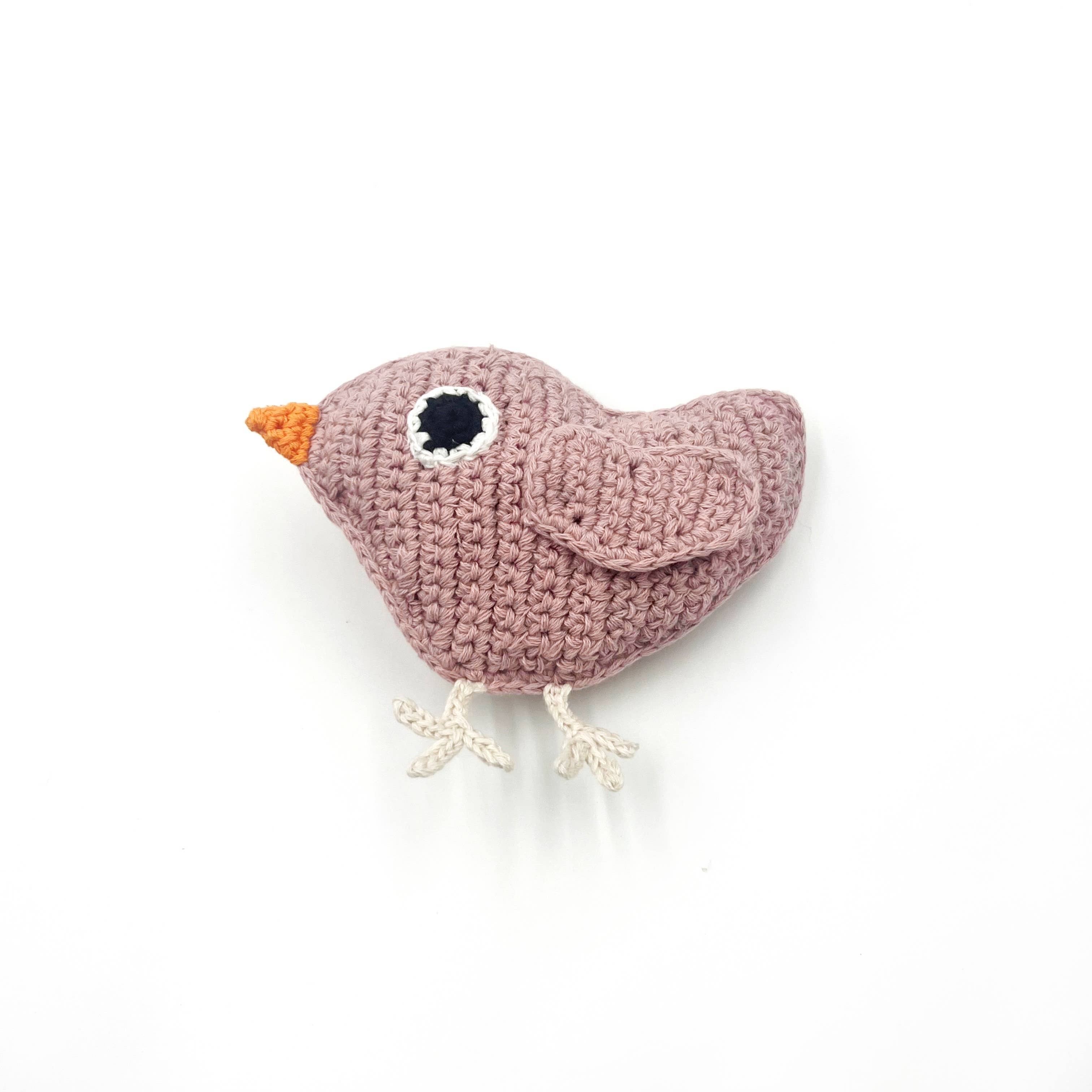 Plush Baby Bird Rattle