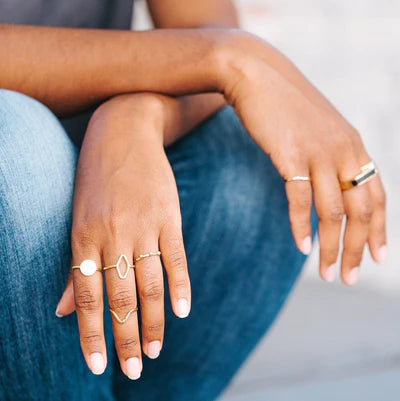 Point Stacking Ring- Assorted Sizes- Sold Individually