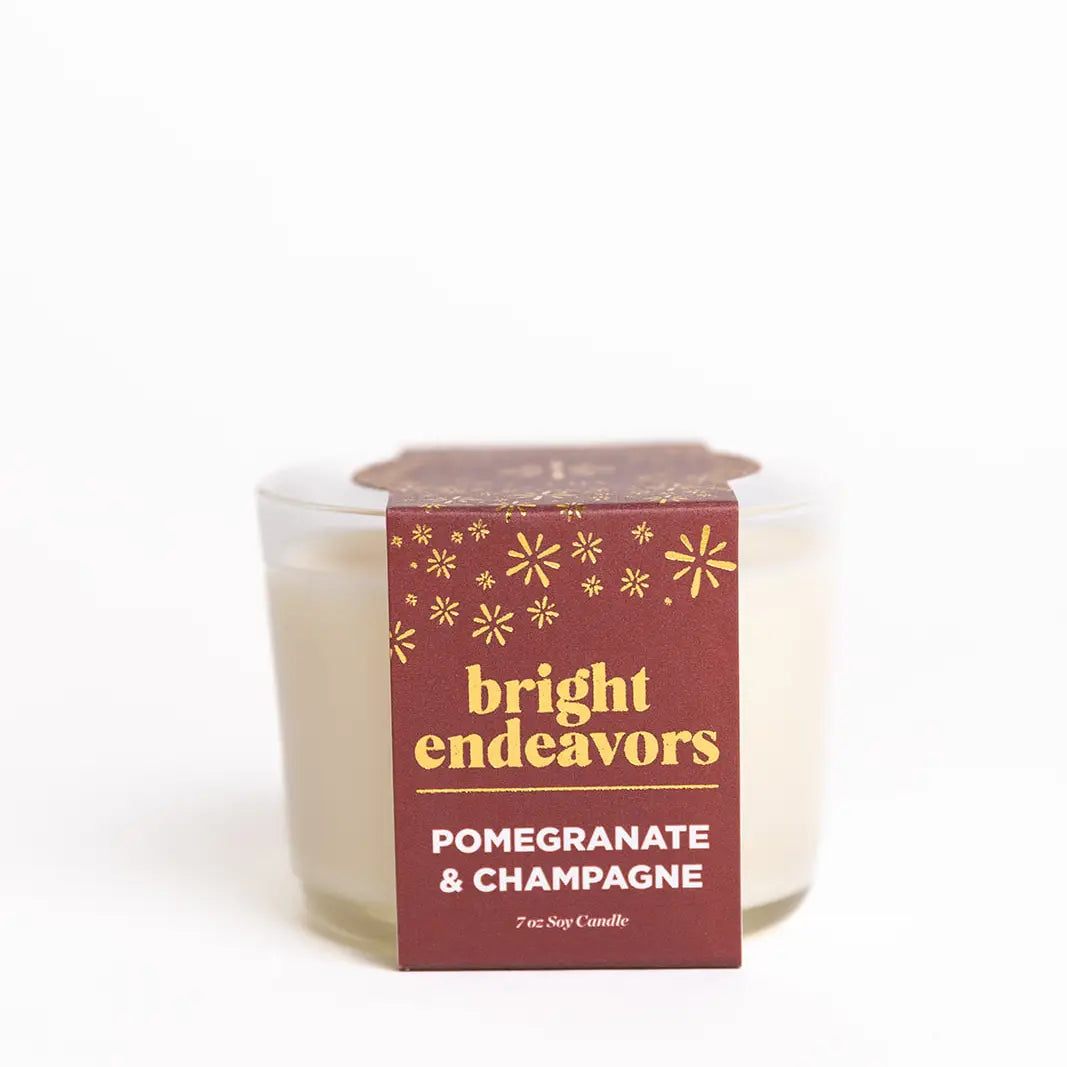 Pomegranate & Champagne Soy Candle Assorted Sizes (*17 oz Local Pickup/Local Delivery Only)