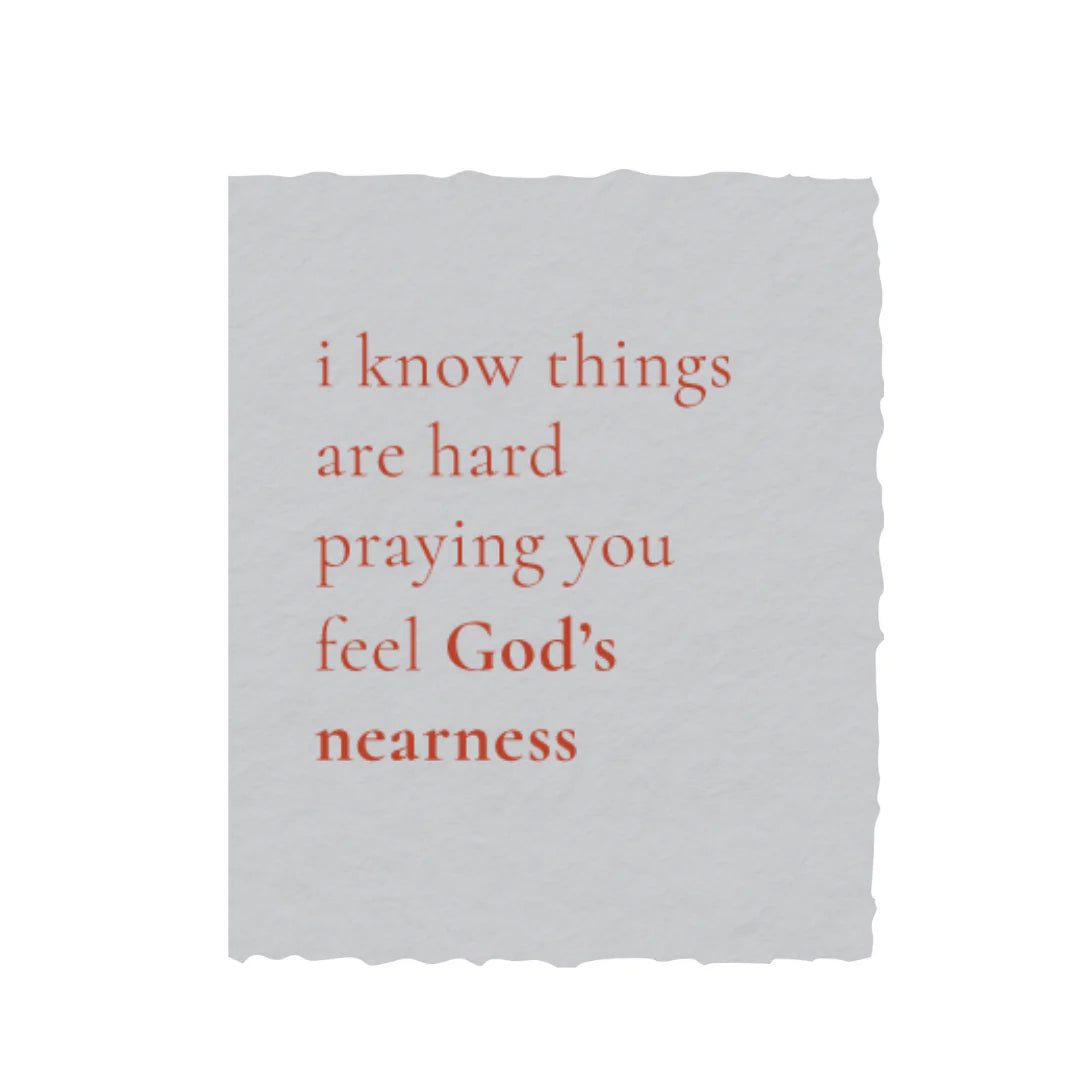 Praying God's Nearness- Greeting Card