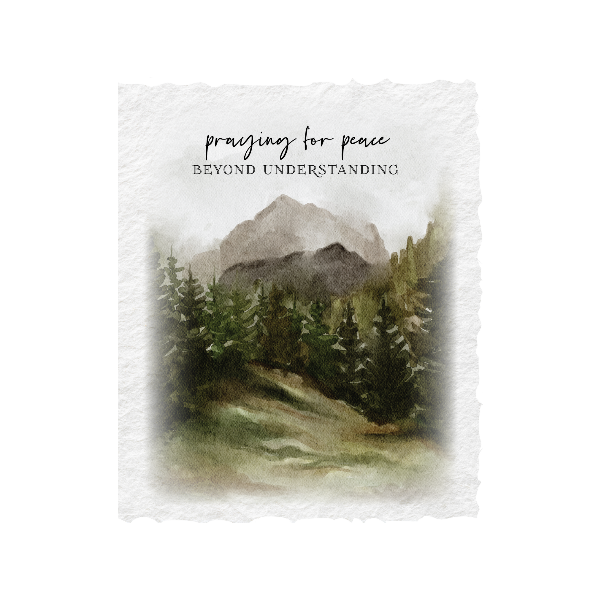 Praying for Peace- Greeting Card