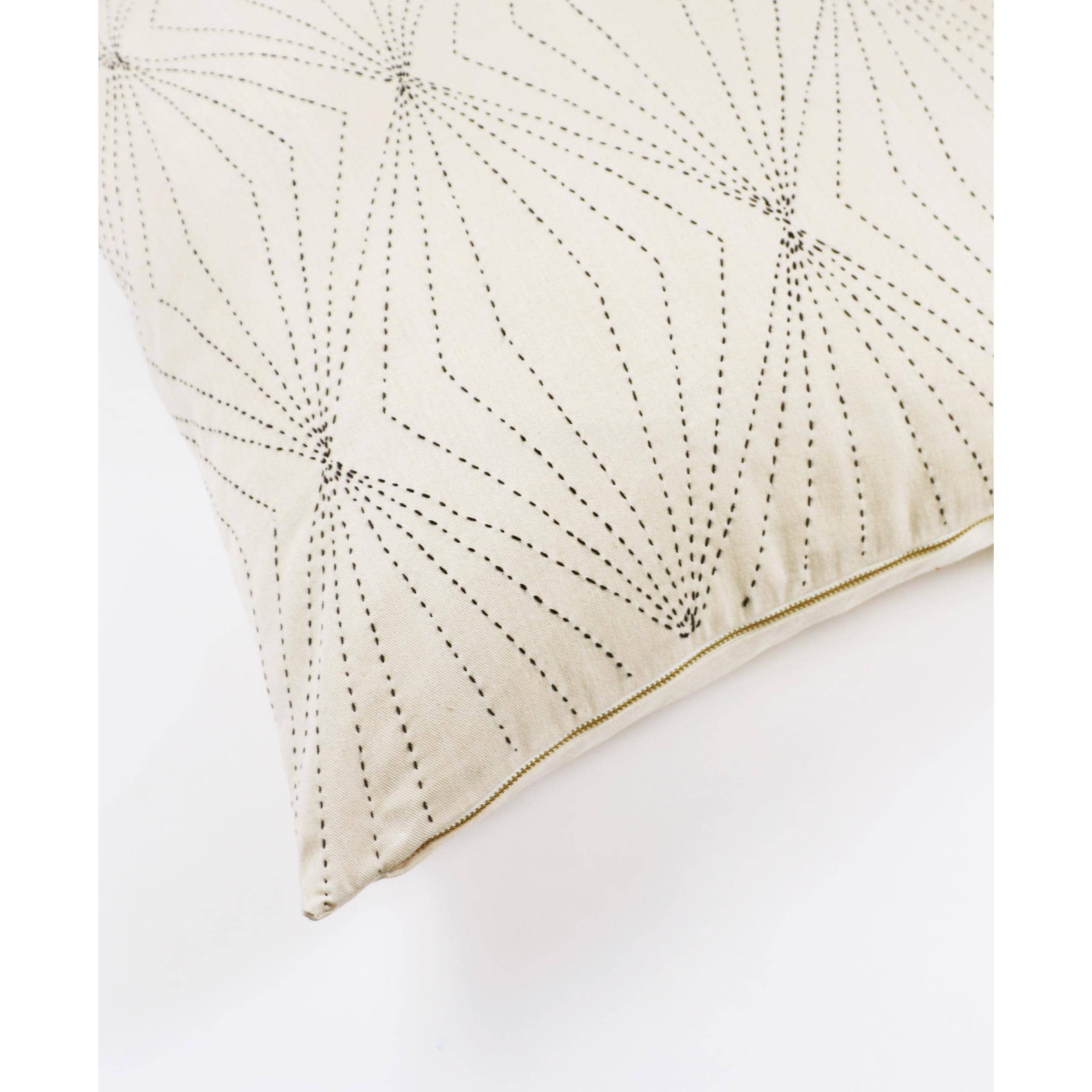 Prism Throw Pillow Cover: Bone