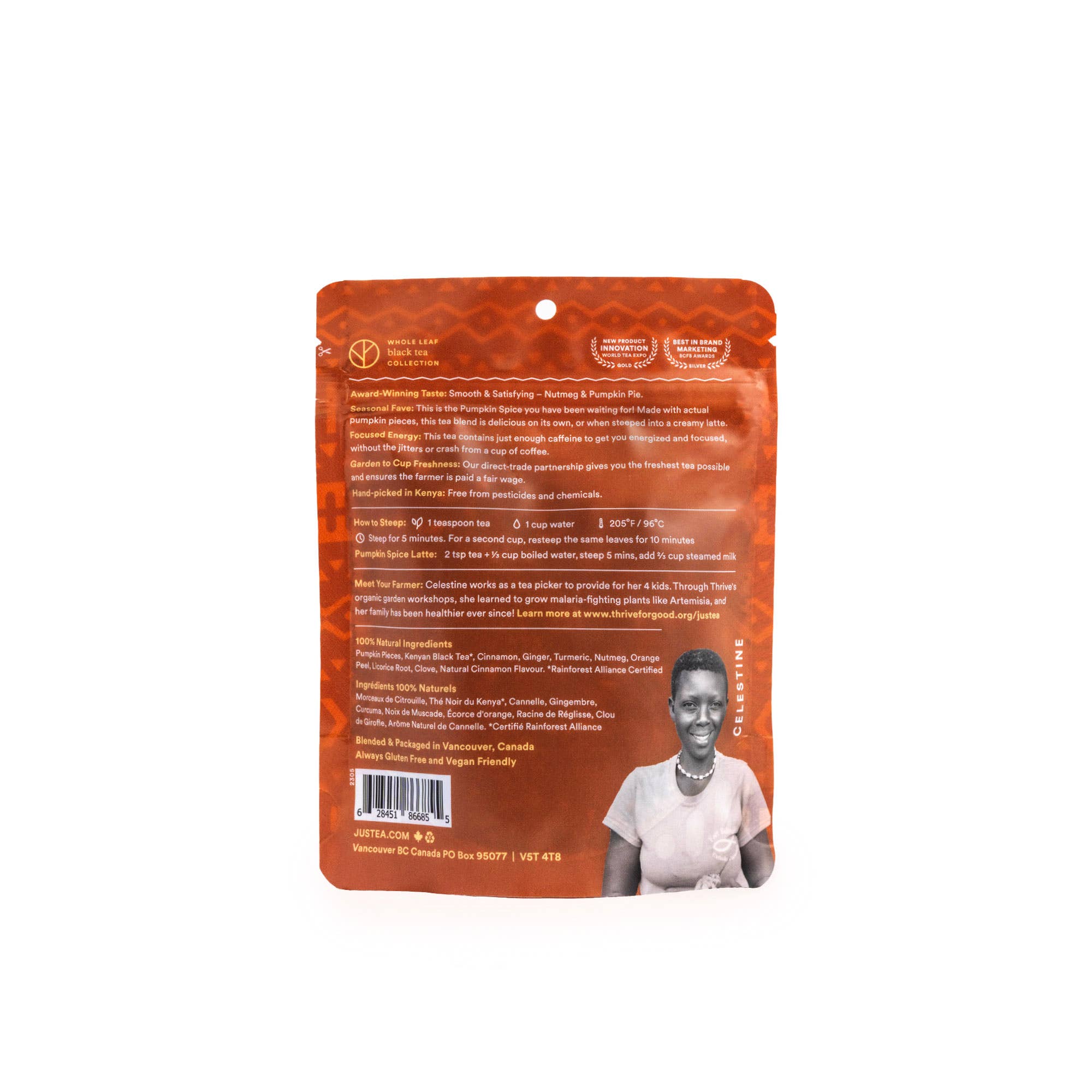 Pumpkin Spice Loose Leaf Tea: Stand-up Pouch