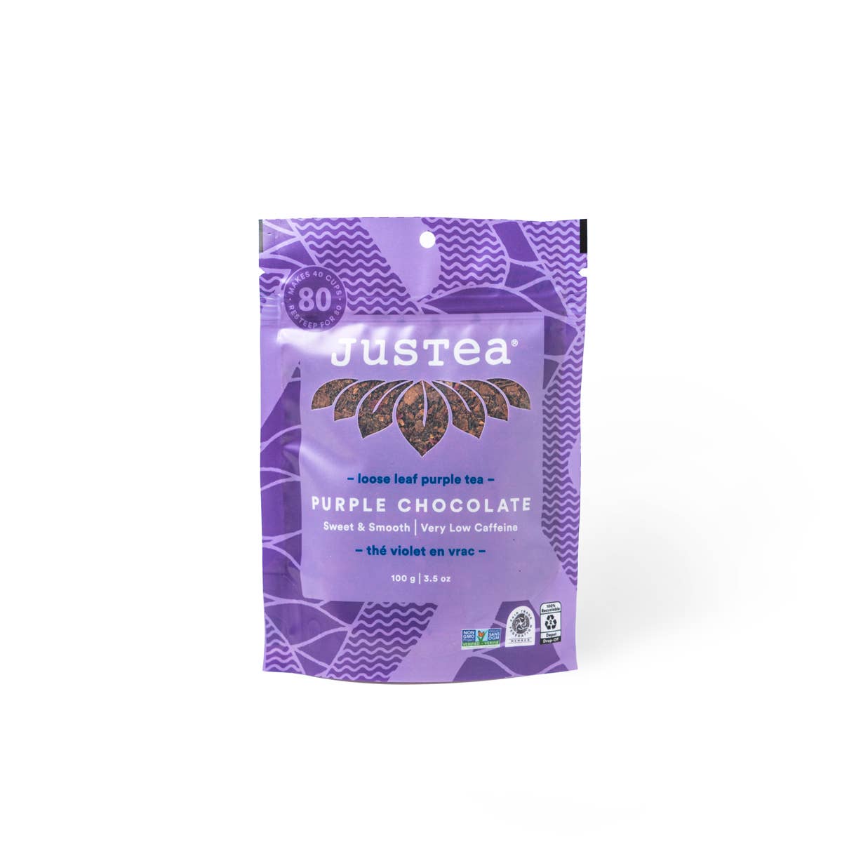 Purple Chocolate Loose Leaf Tea: Stand-Up Pouch