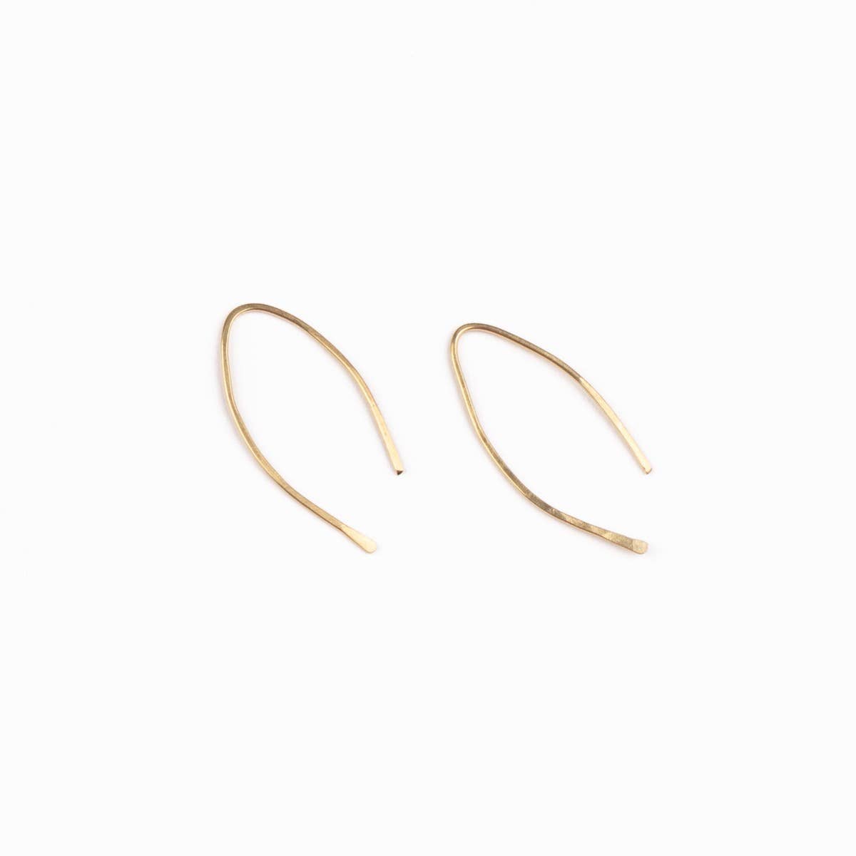 Qasioun Minimalist 14k Gold Fill Threader Earrings- Assorted Sizes- Sold Individually
