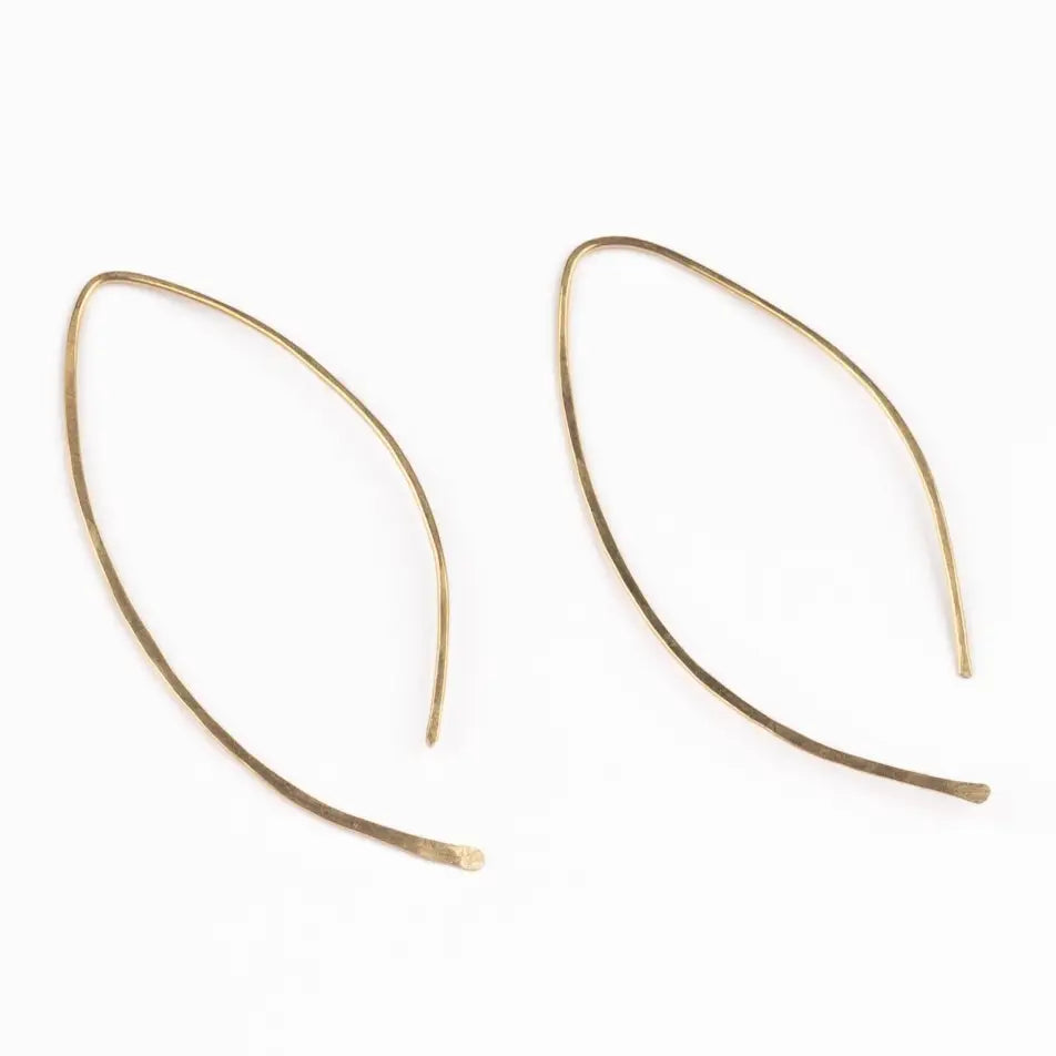 Qasioun Minimalist 14k Gold Fill Threader Earrings- Assorted Sizes- Sold Individually