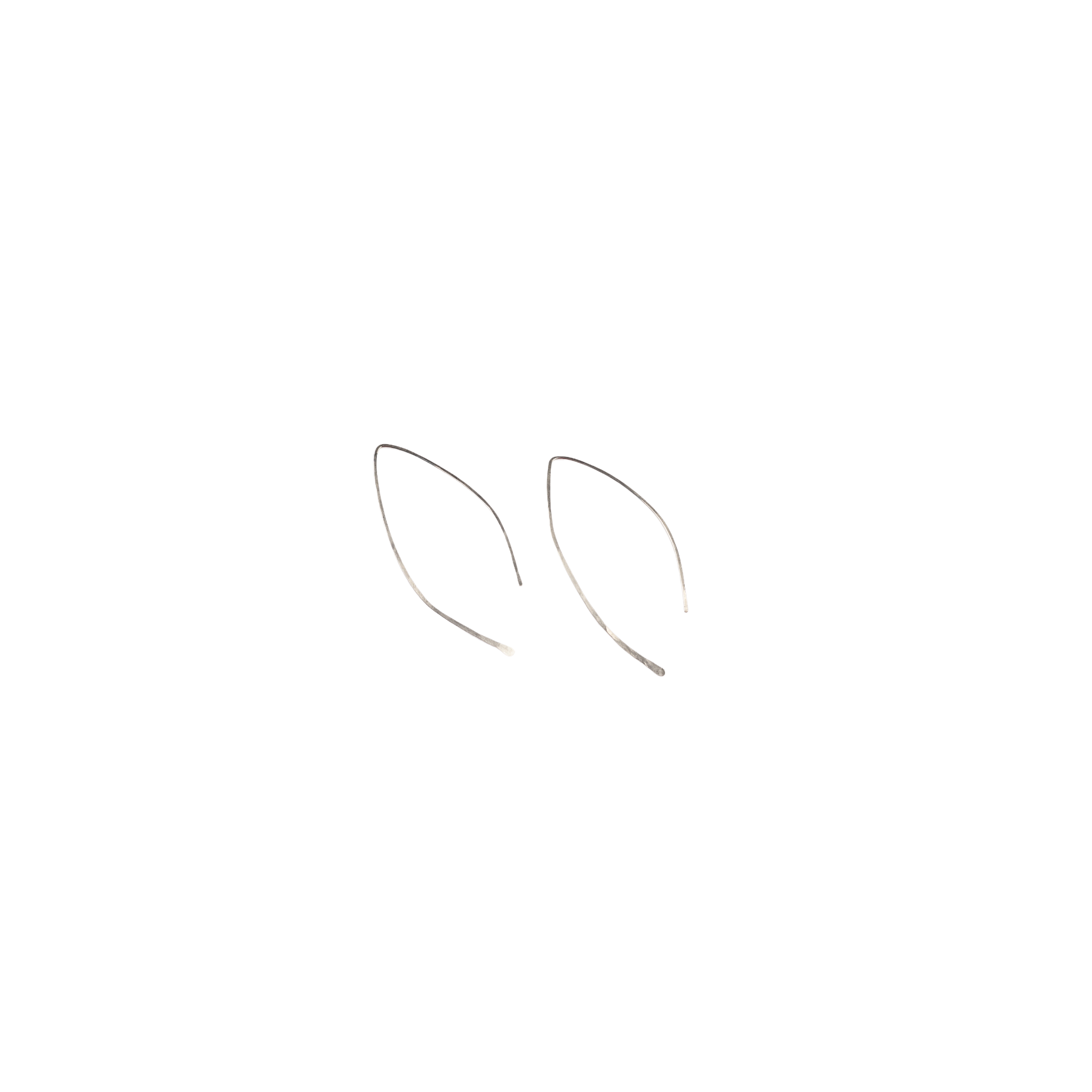 Qasioun Minimalist Sterling Silver Threader Earrings- Assorted Sizes- Sold Individually