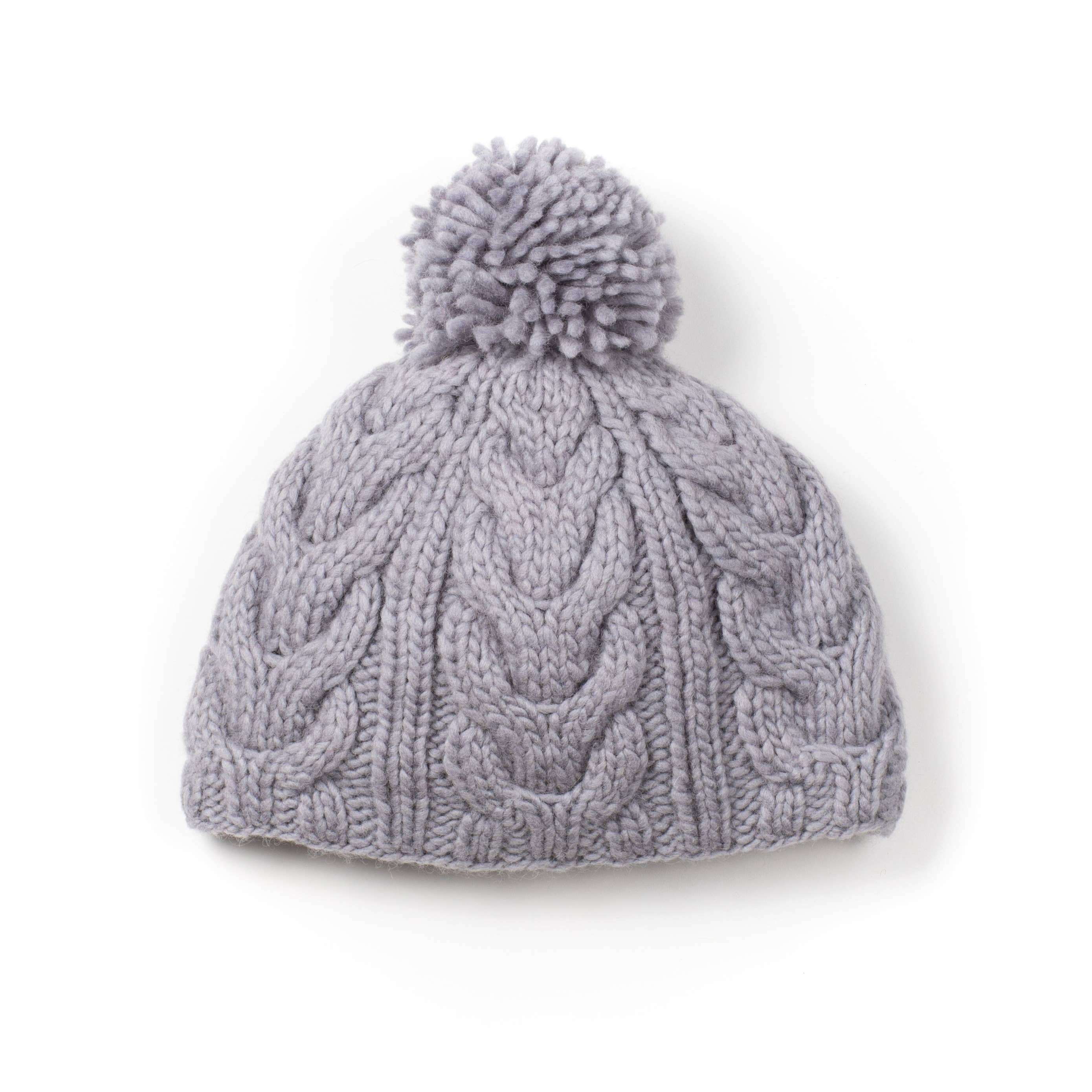 Quebec Cable Knit Wool Beanie Hat- Assorted Colors