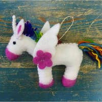 Rainbow Unicorn Ornament