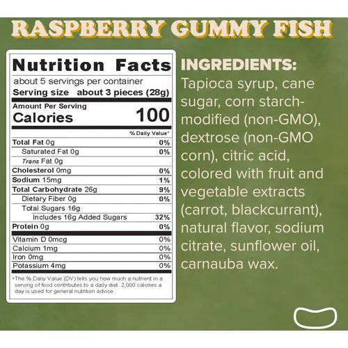 Raspberry Gummy Fish