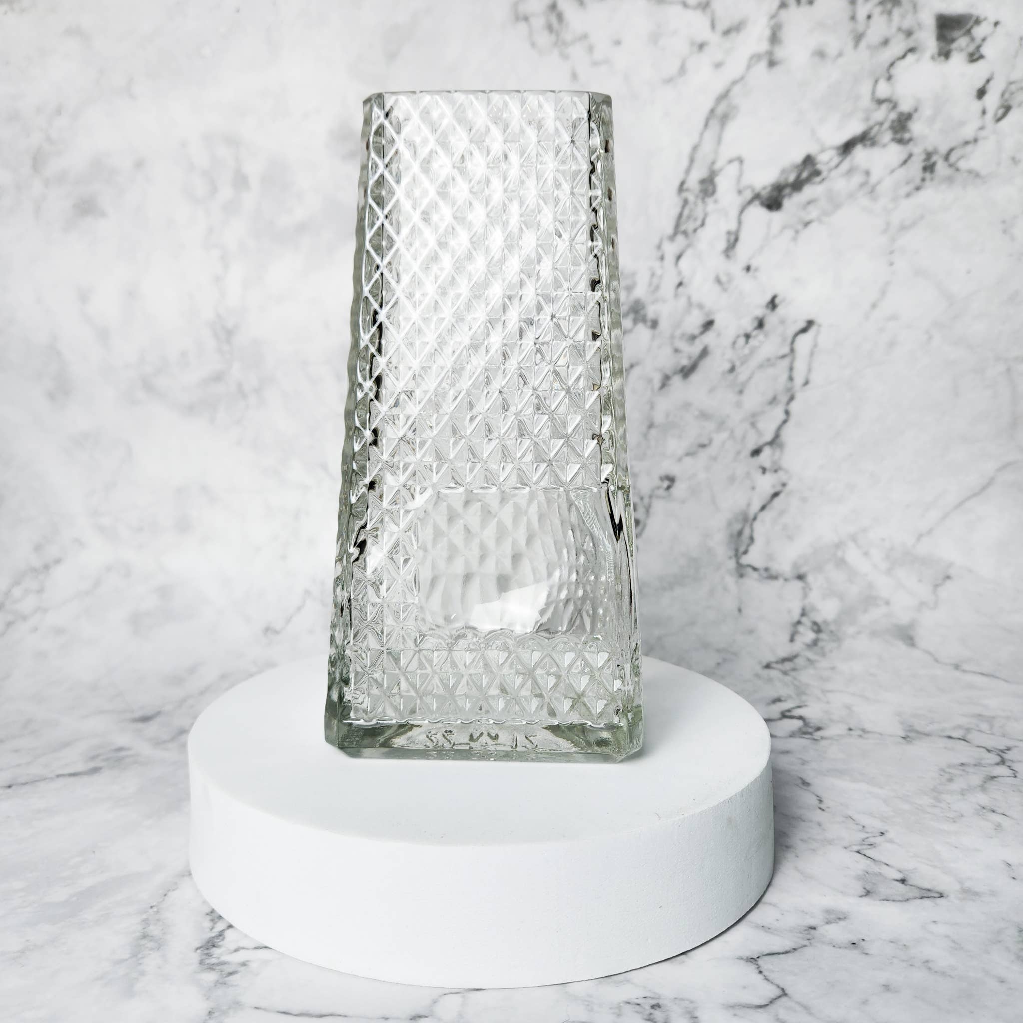 Reclaimed Glass Bottle Tapered Flower Vase (* Local Pickup/Local Delivery Only)