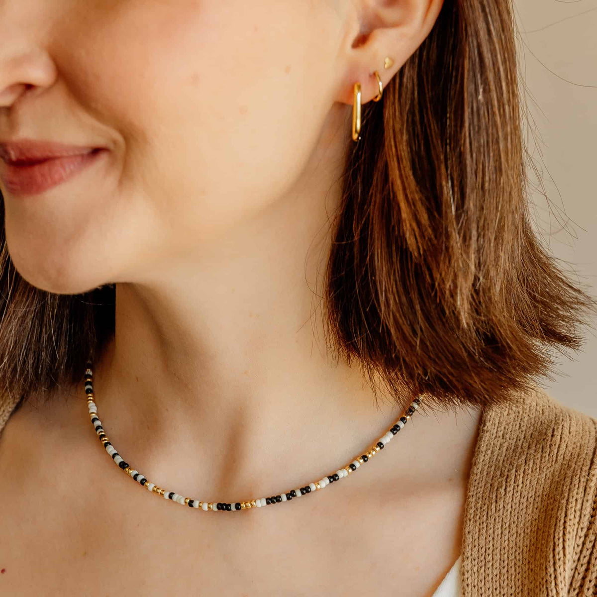 Rectangle Everyday Hoop Earrings- Assorted