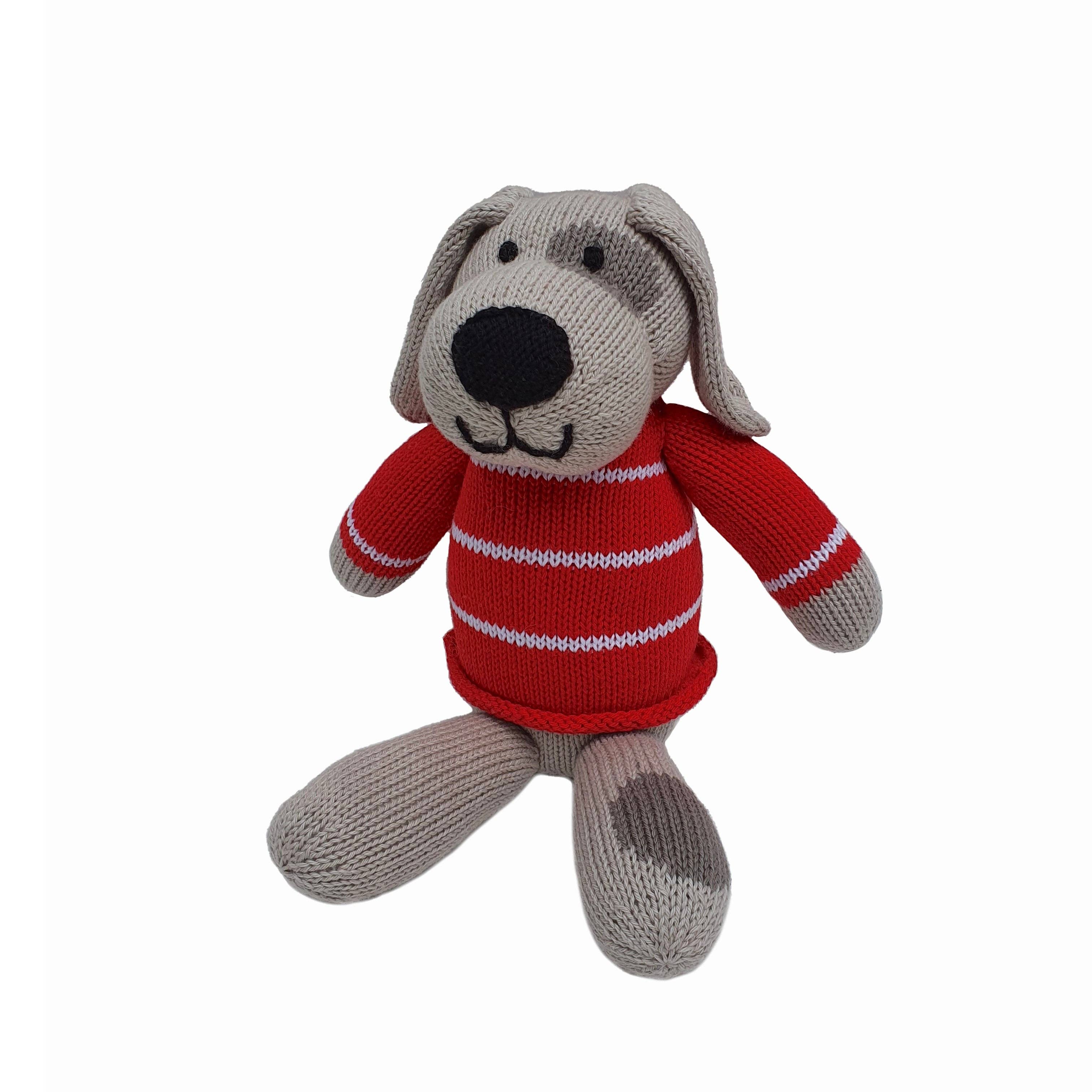 Red Sweater Puppy Stuffed Animal