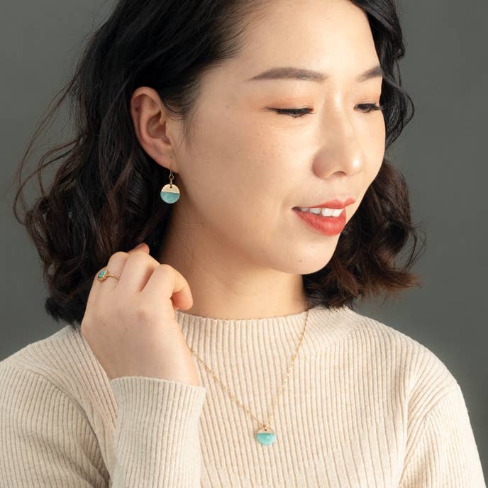 Refresh Earrings in Aqua