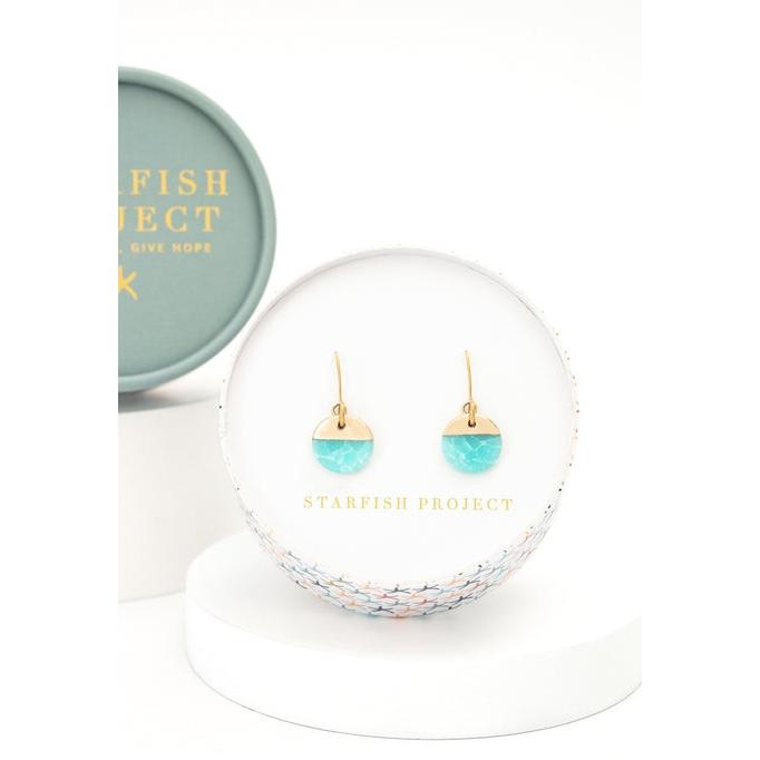 Refresh Earrings in Aqua