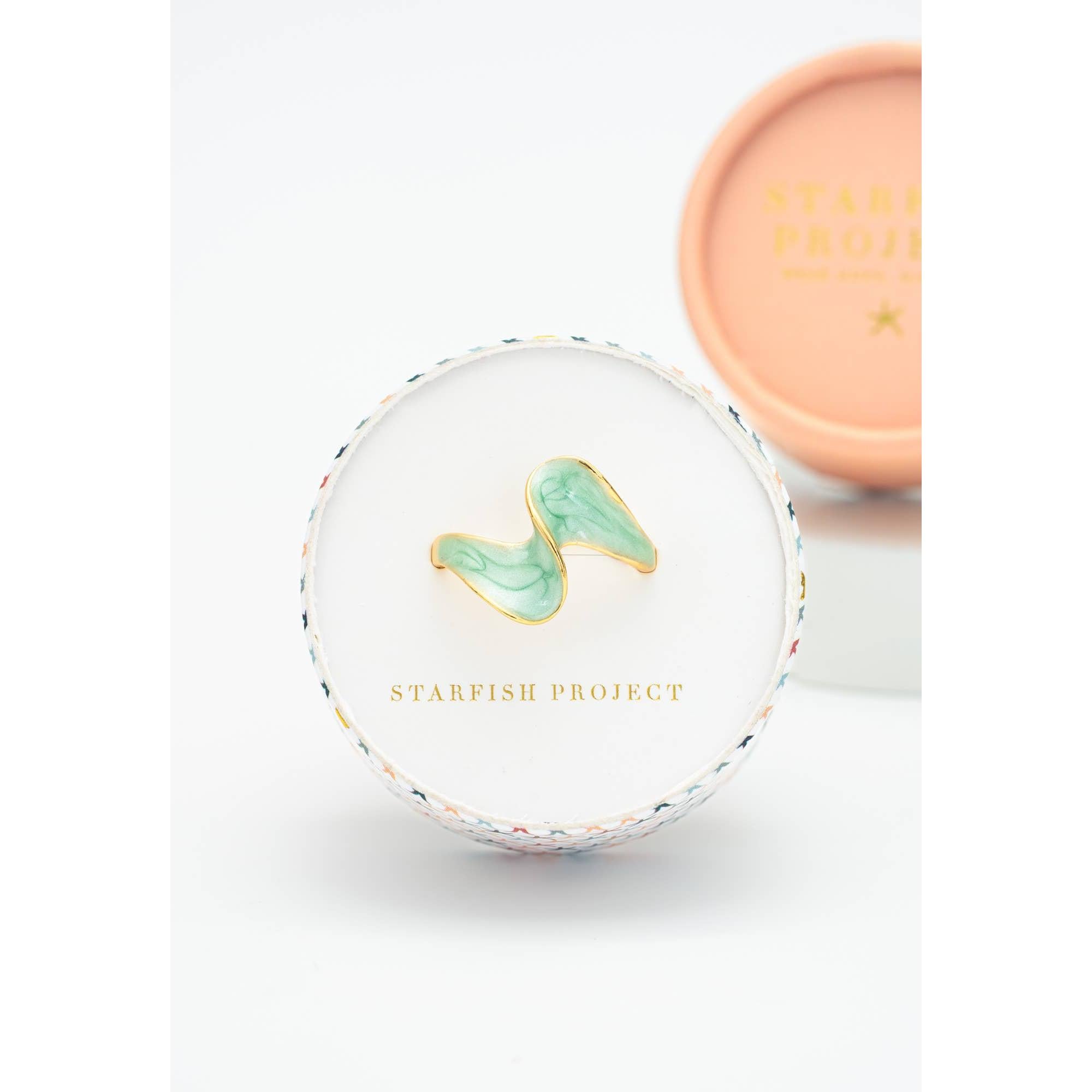 Ribbon of Light Ring in Mint