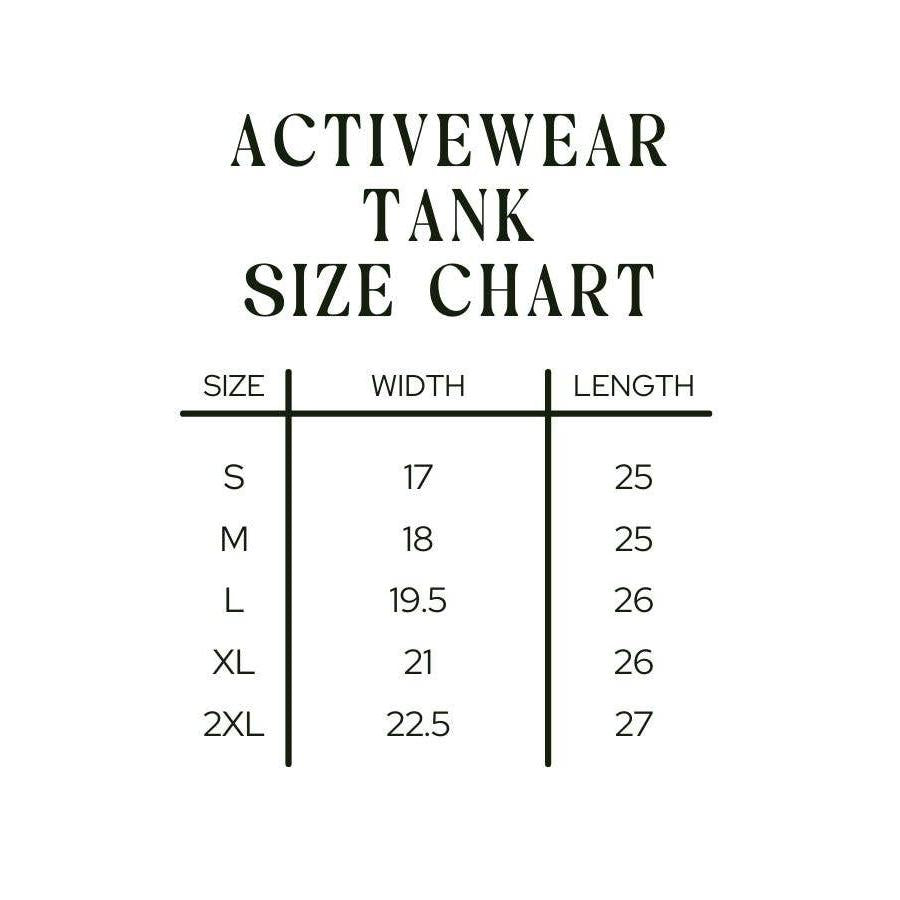 Rise and Shine Active Tank- Assorted Sizes