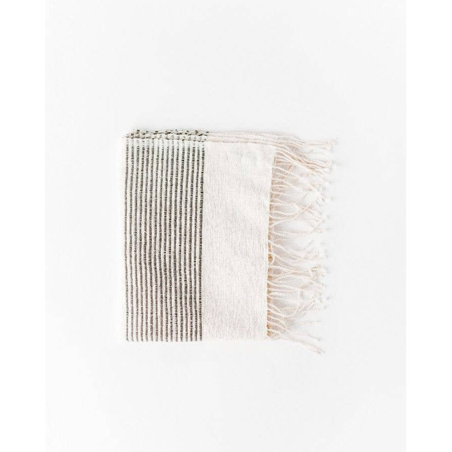 Riviera Striped Cotton Hand Towel- Assorted Colors- Sold Individually