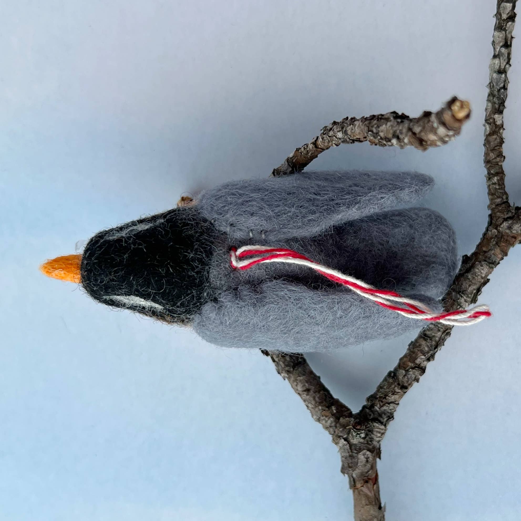 Robin Felt Wool Bird Ornament