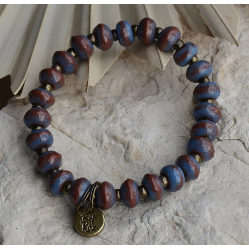 Rondelle Charm Bracelet- Assorted Colors