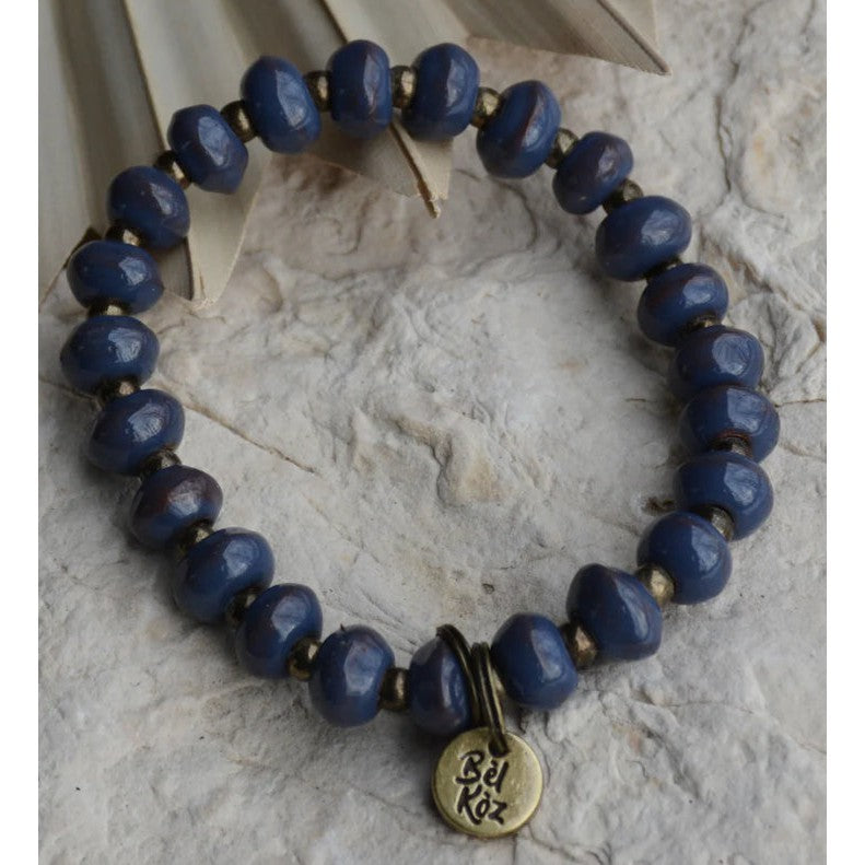 Rondelle Charm Bracelet- Assorted Colors