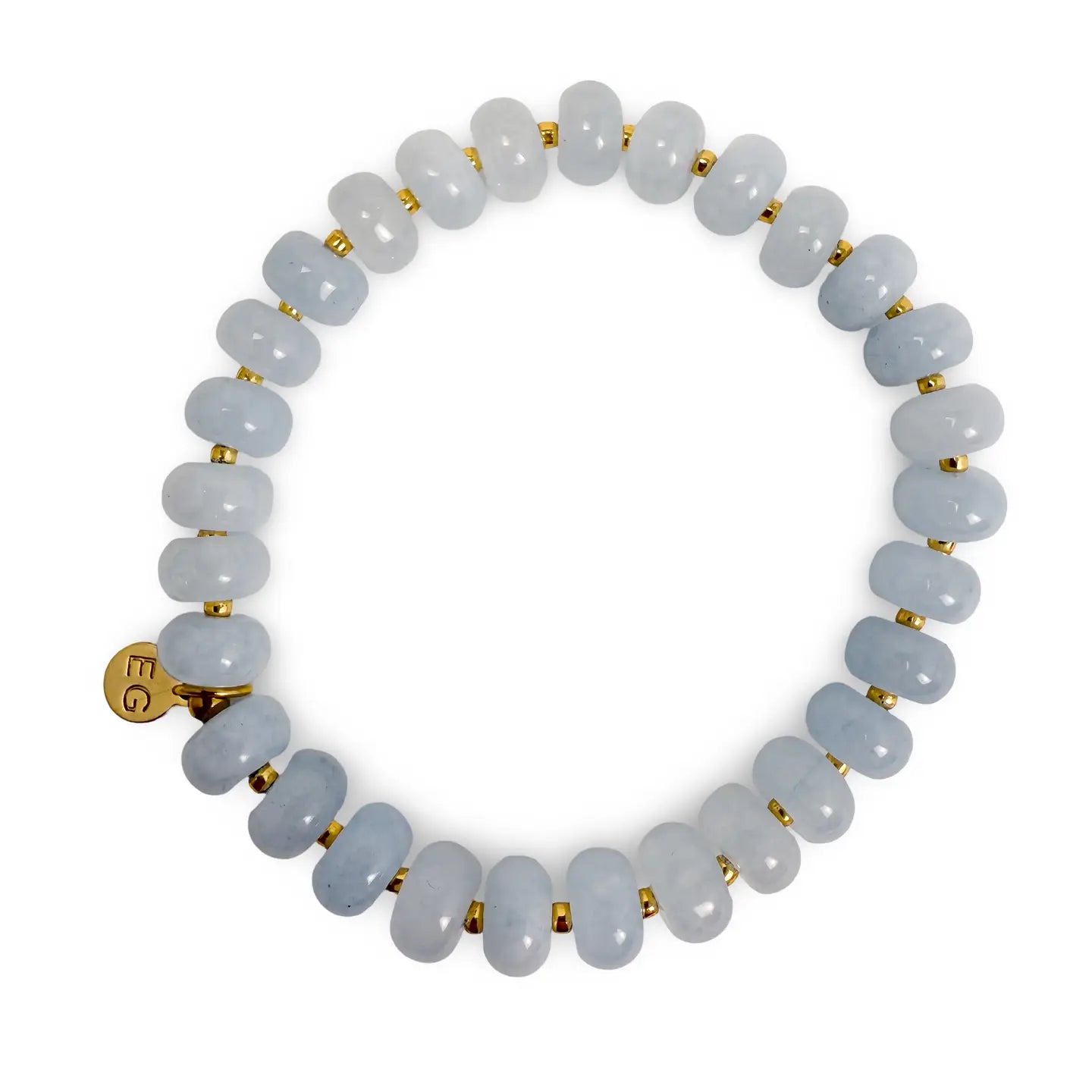 Rondelle Gemstone Beaded Bracelet- Assorted Colors- Sold Individually