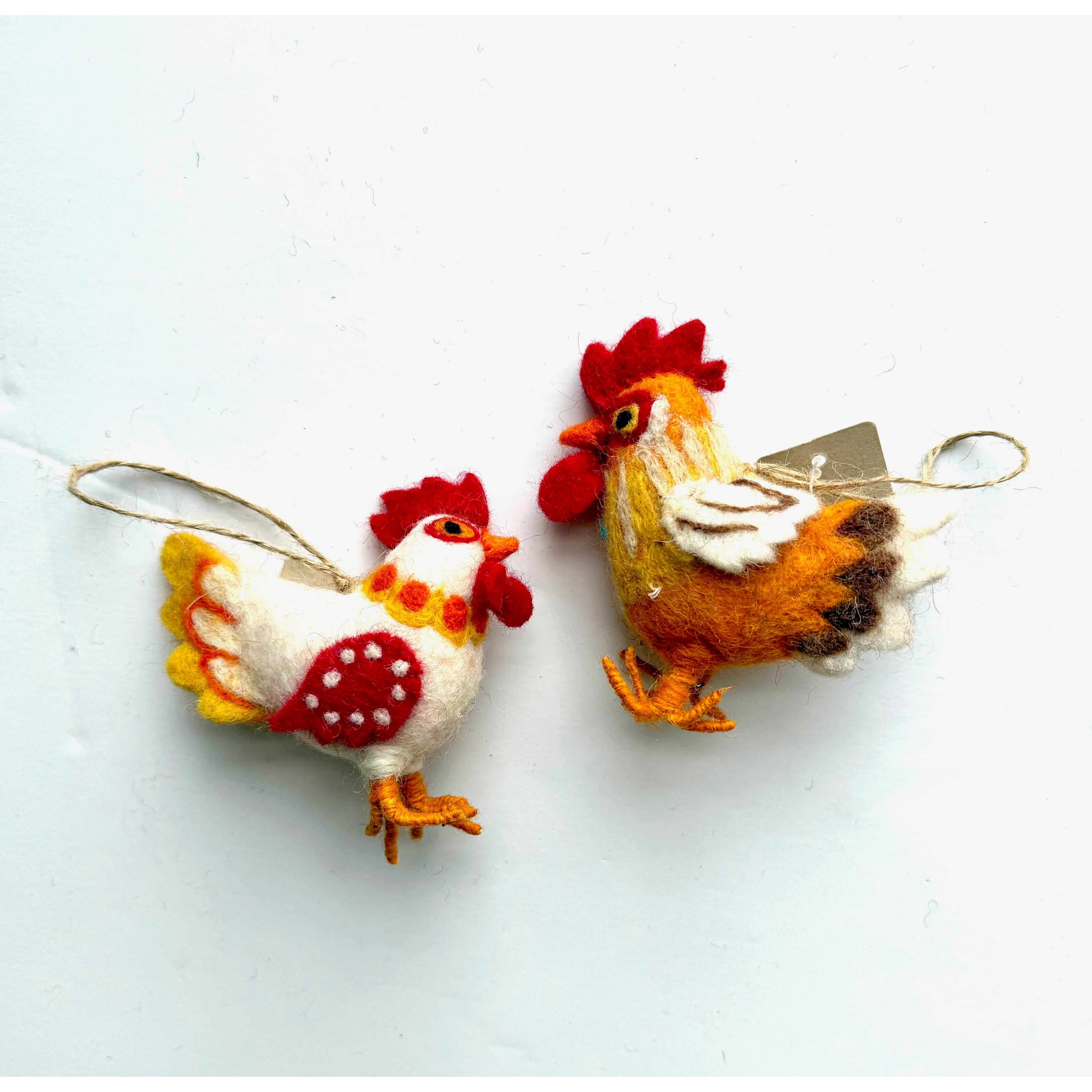 Rooster Ornament- Assorted- Sold Individually