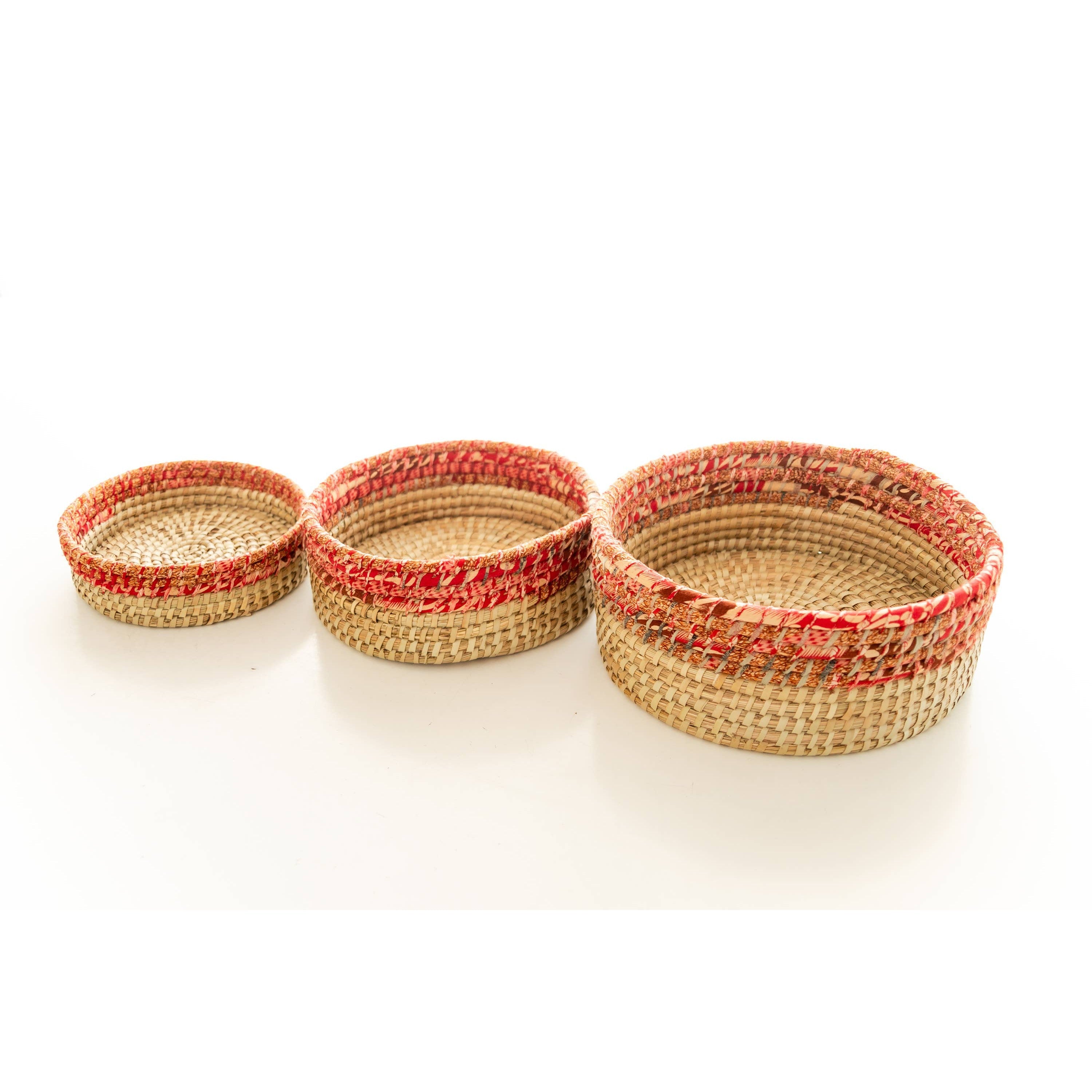 Round Cascades Basket Medium - - Assorted Colors/Patterns (*Local Pickup/Local Delivery Only)