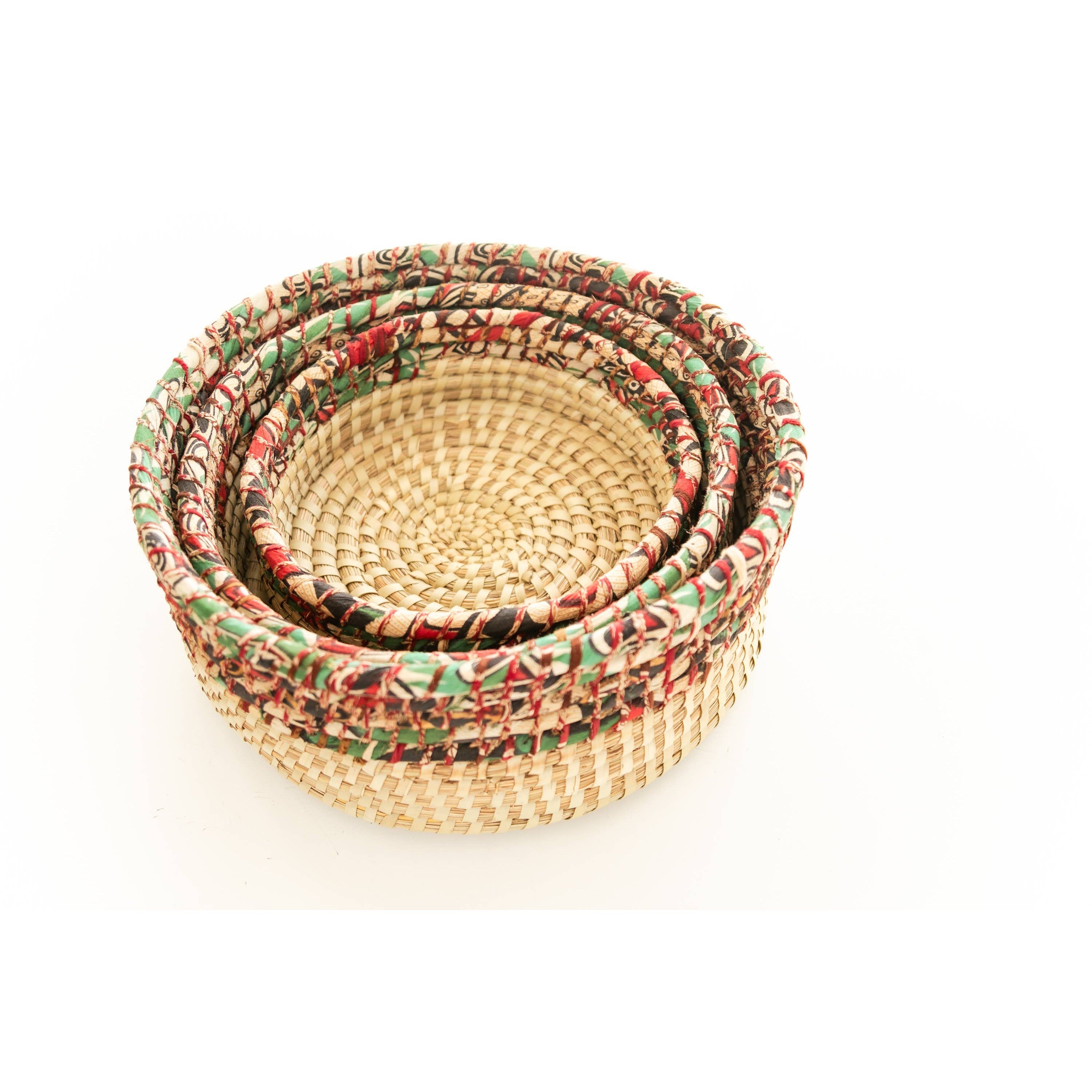 Round Cascades Basket Medium - - Assorted Colors/Patterns (*Local Pickup/Local Delivery Only)