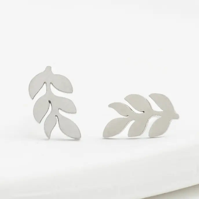 Rowen Leaf Stud Earrings- Assorted Colors