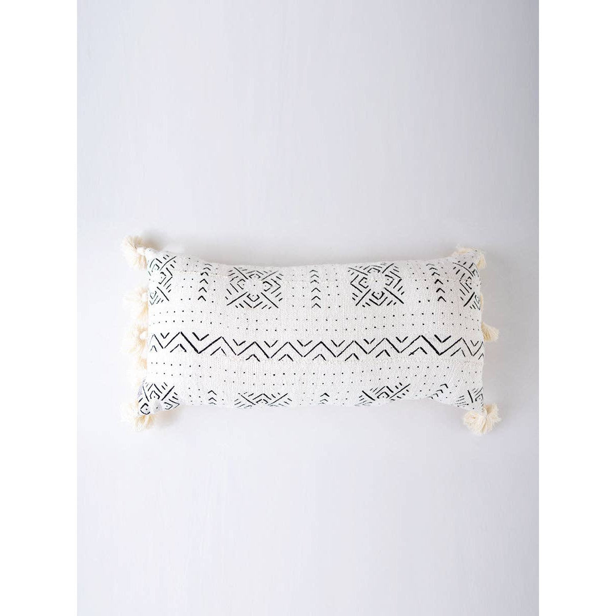 Jimani Collections Sakara Mud Cloth Lumbar Pillow - Thumbnail 2