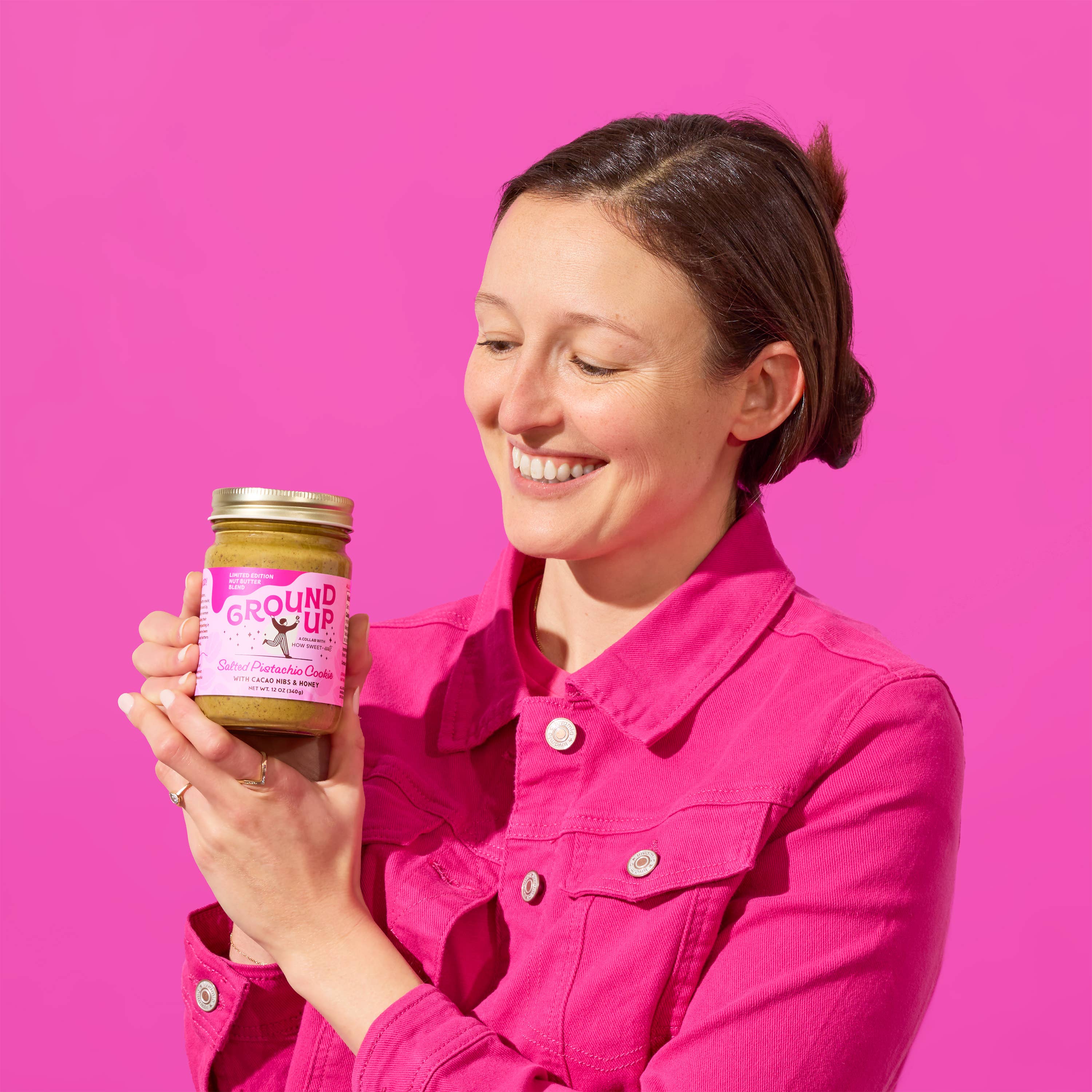 Salted Pistachio Cookie Nut Butter- 12 oz (Local Pickup/Local Delivery Only)