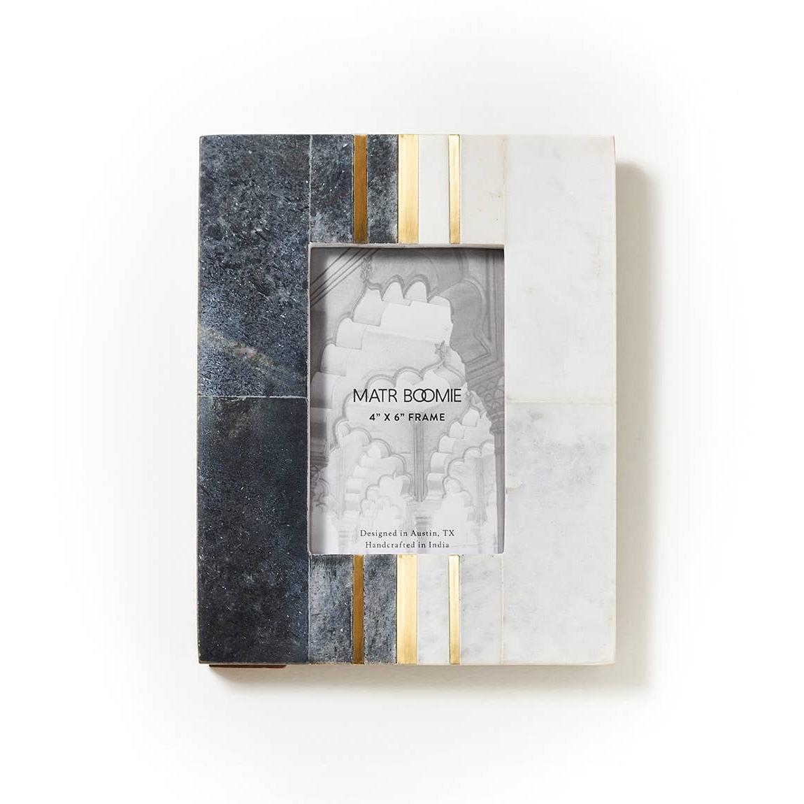 Sammita 4x6 Black & White Picture Frame