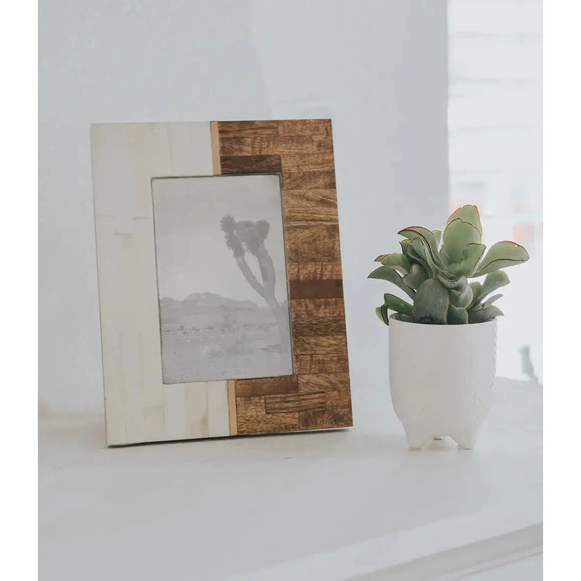 Sammita 4x6 Picture Frame - Carved Bone, Wood