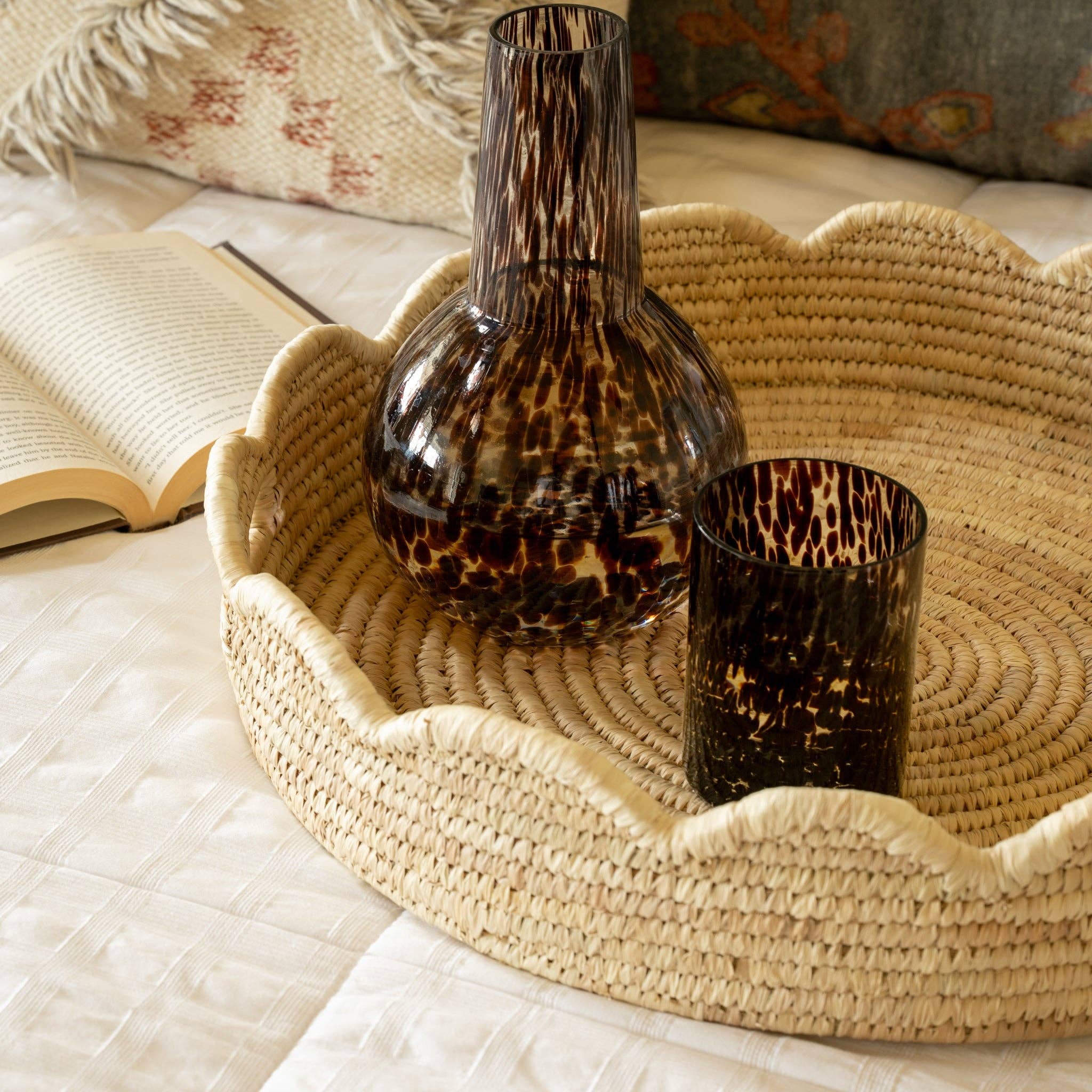 Seba Scalloped Palm Leaf Tray (*Local Pickup/Local Delivery Only)