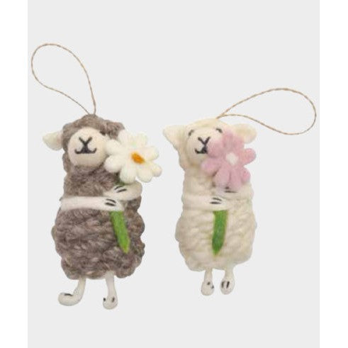 Sheep with Flowers- Sold Individually