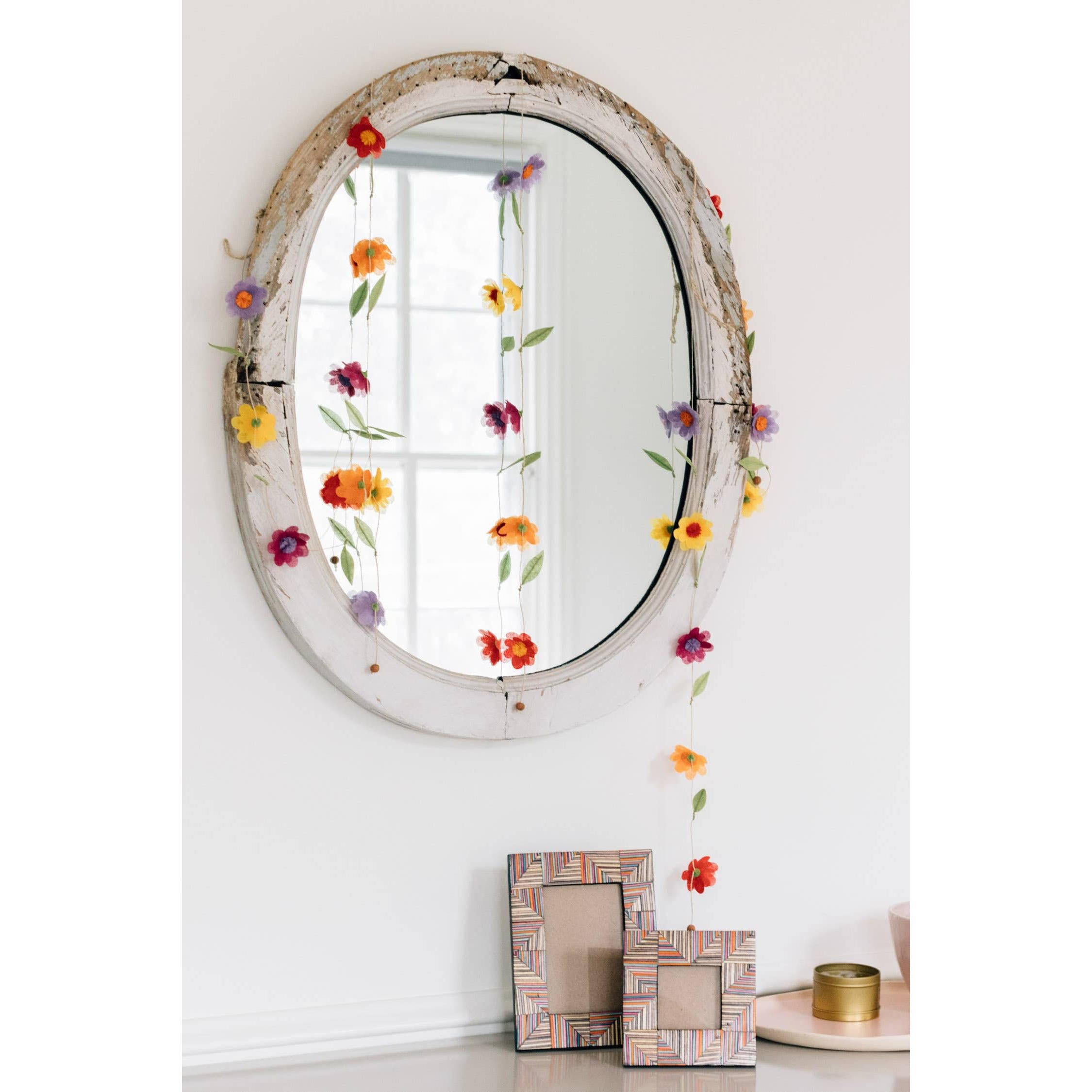 Silk Paper Flower Valance