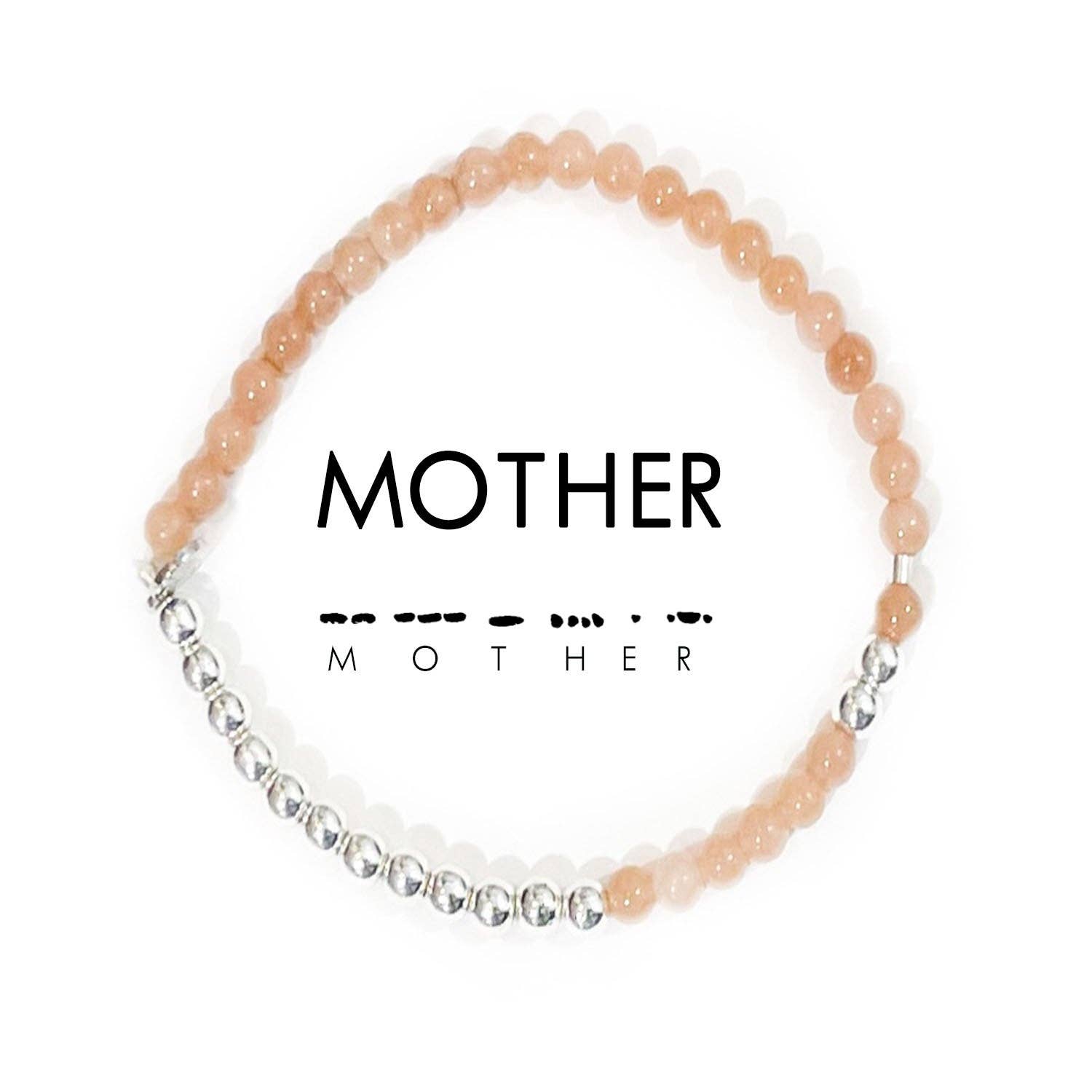 Silver Morse Code Bracelet | MOTHER