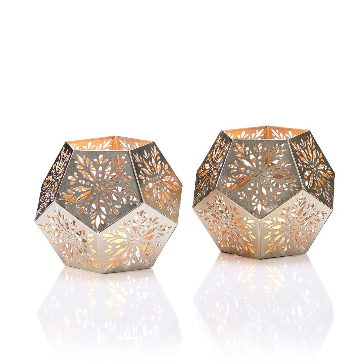 Silver Snowflake Lantern- Sold Individually